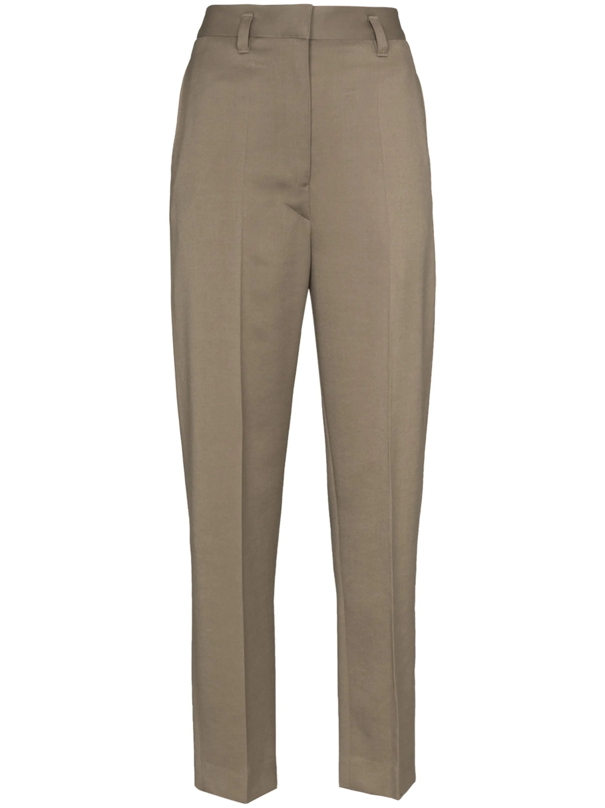 high-rise tailored trousers