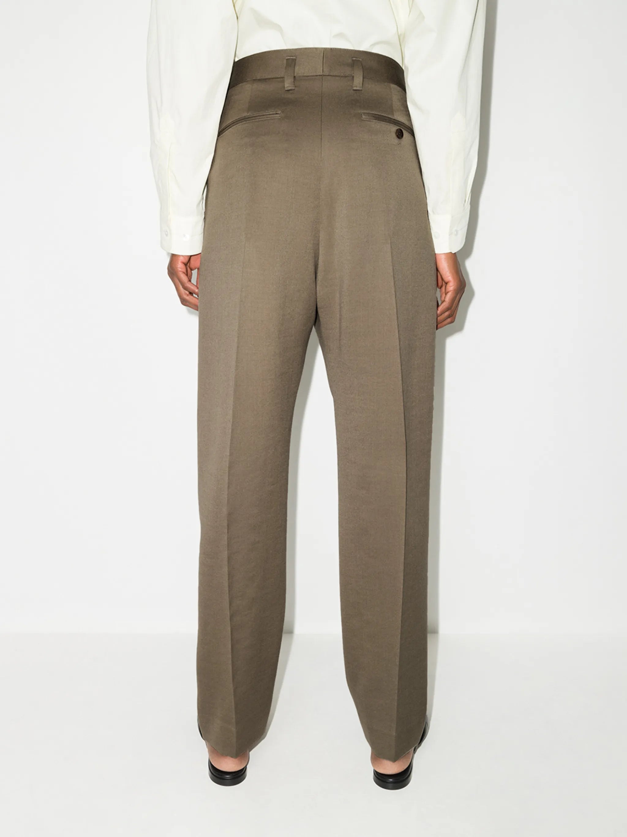 high-rise tailored trousers