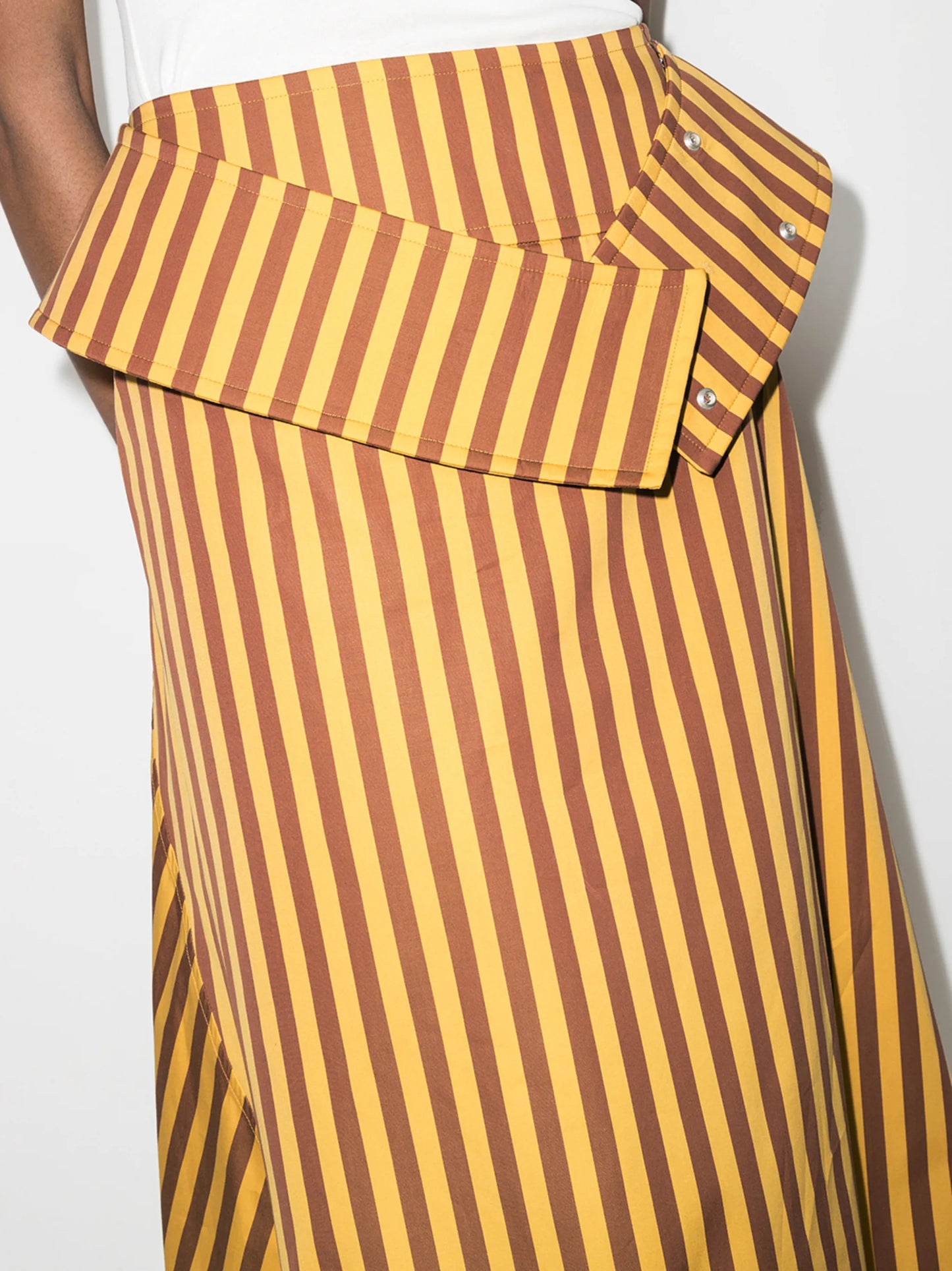 stripe pattern A-line skirt