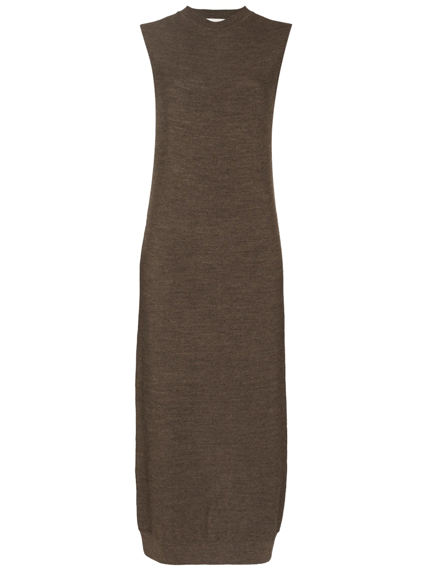 knitted sleeveless midi dress