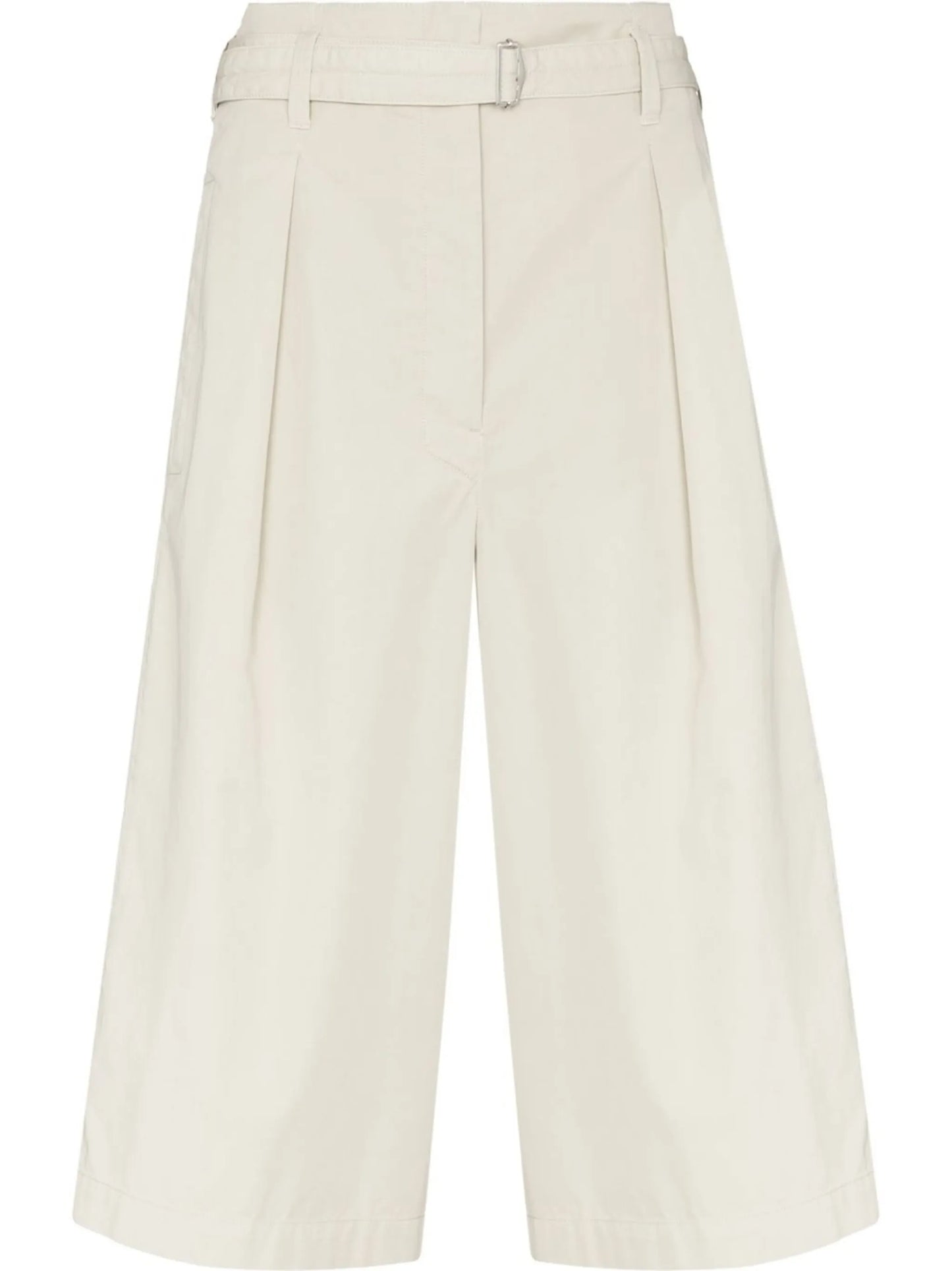 wide-leg knee-length shorts