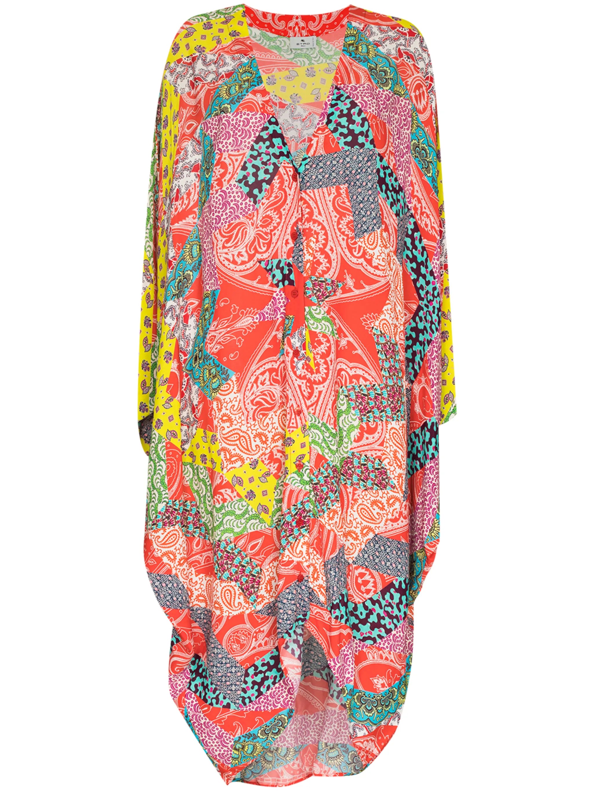 Eart patchwork midi dress