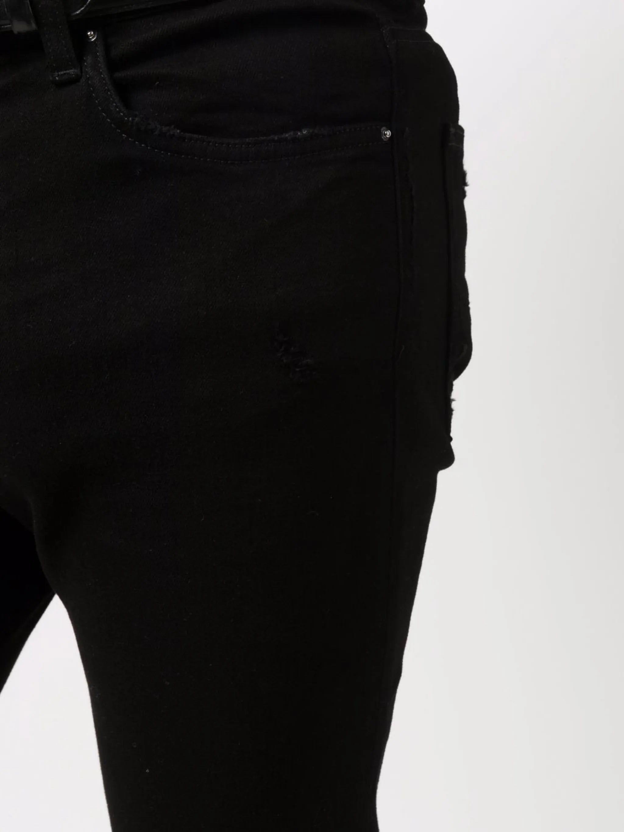 logo-plaque skinny jeans