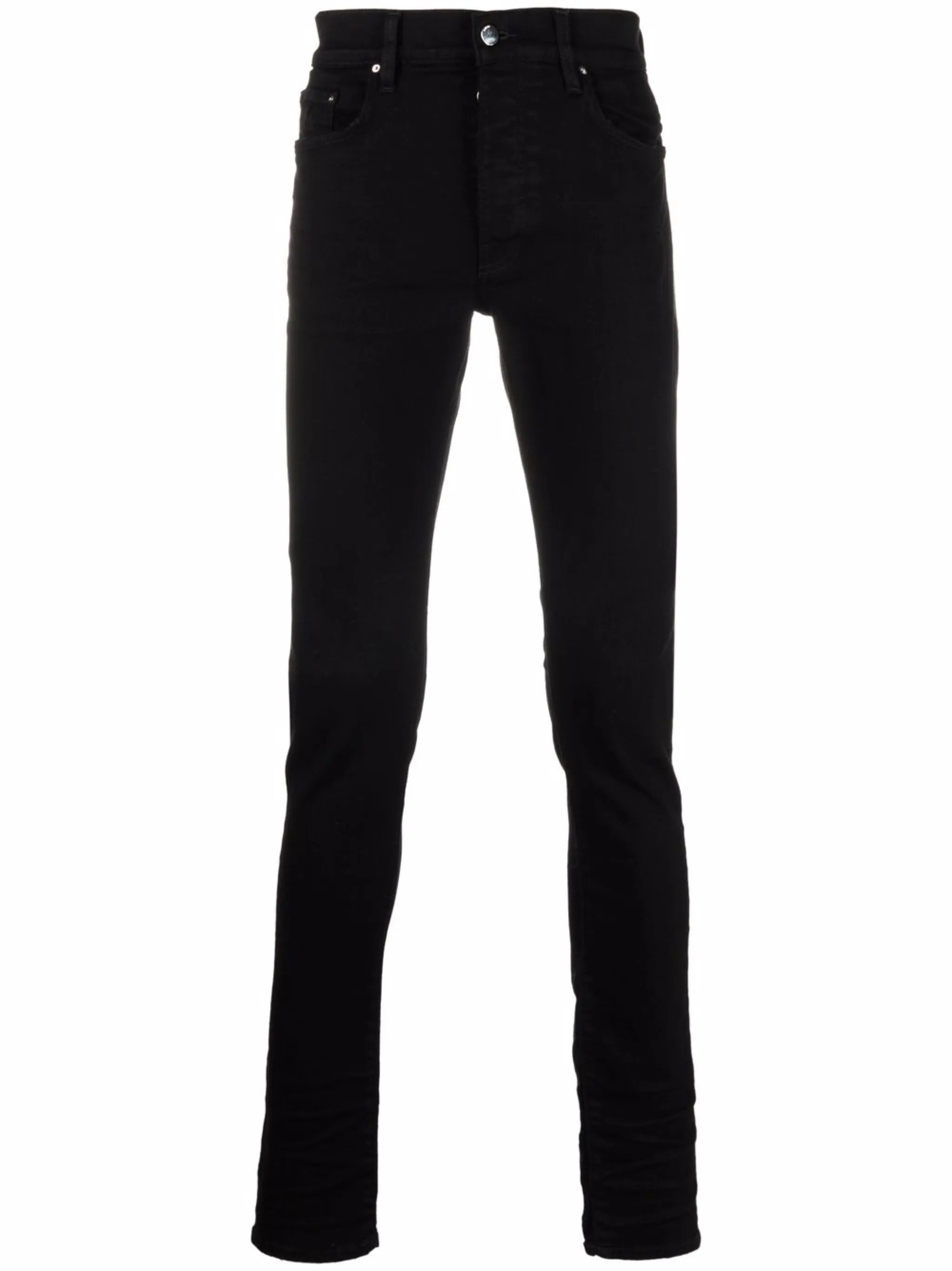 logo-plaque skinny jeans