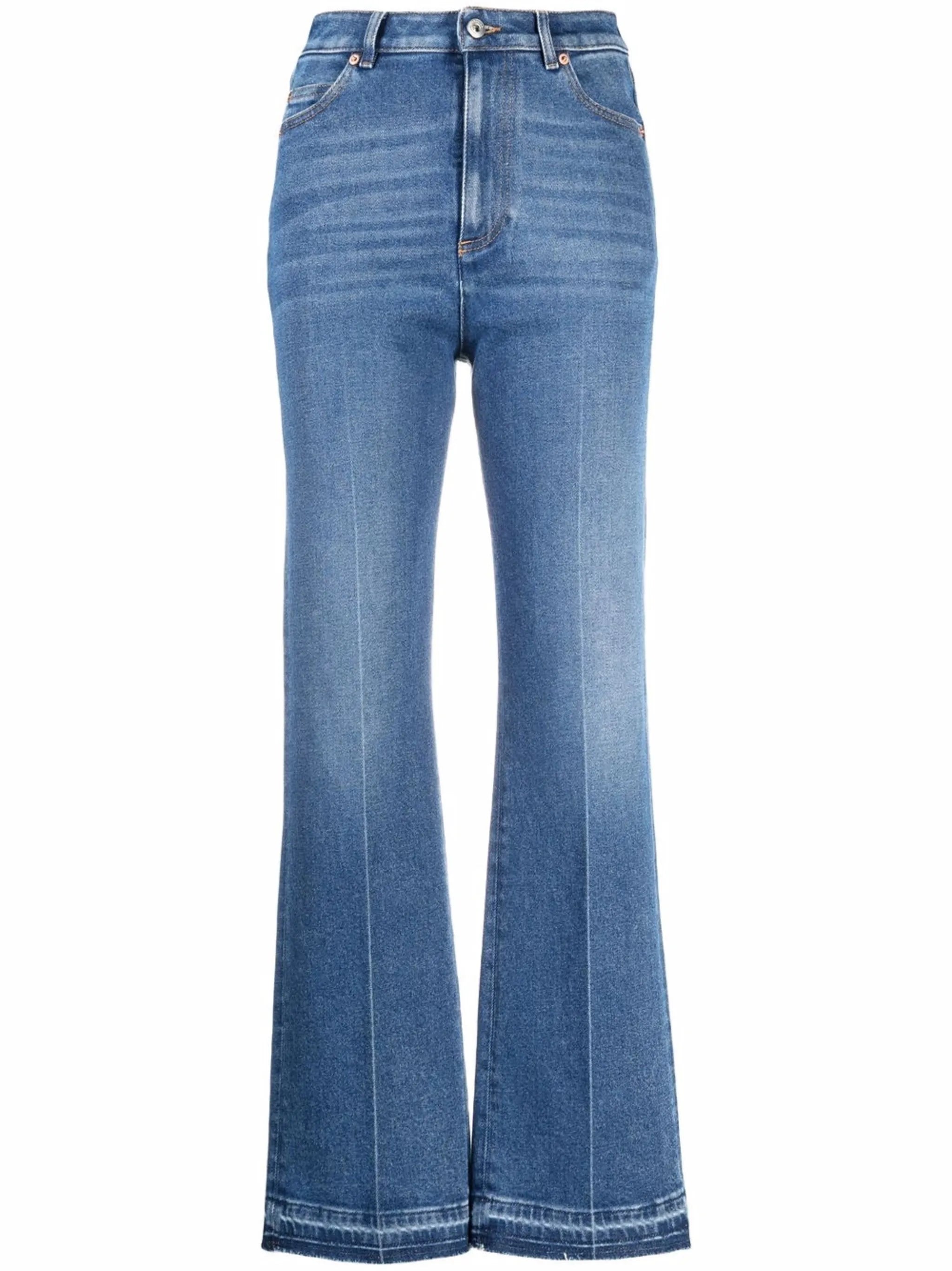 flared-leg jeans