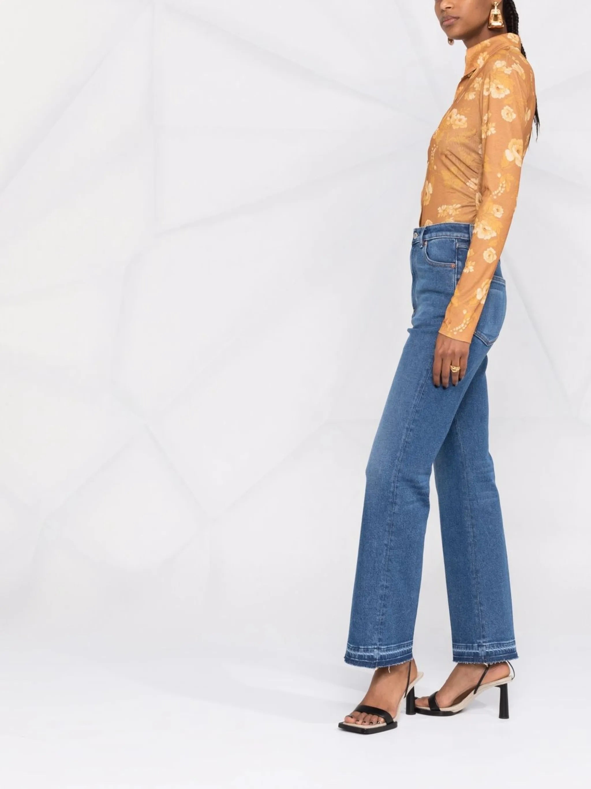 flared-leg jeans