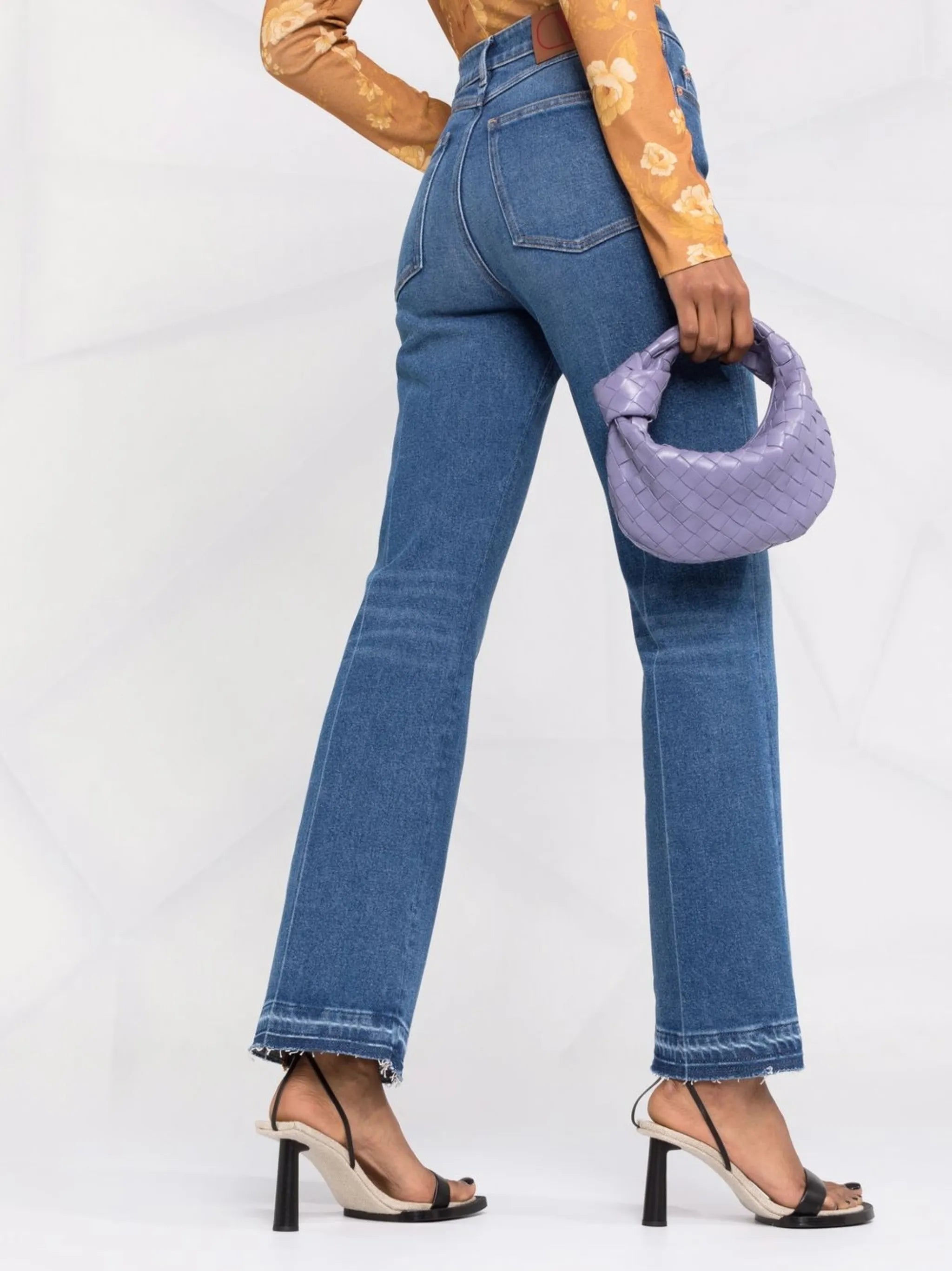 flared-leg jeans