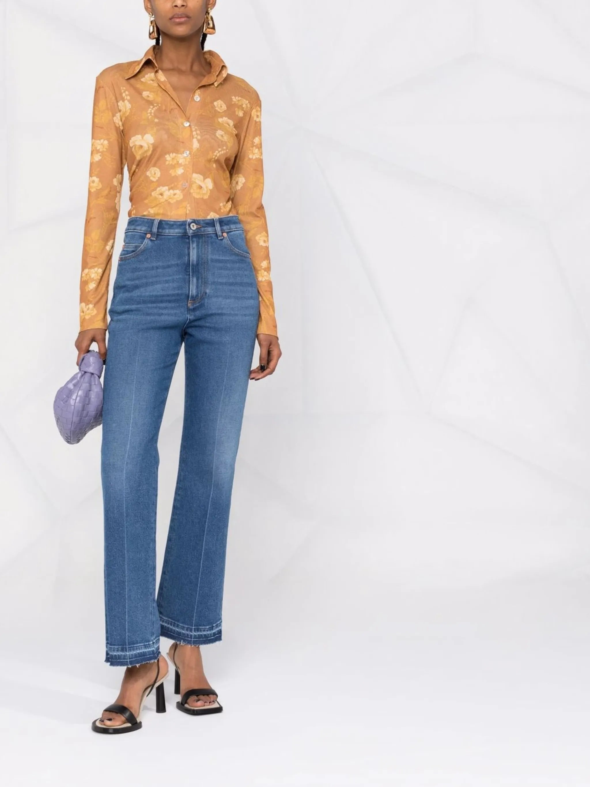 flared-leg jeans