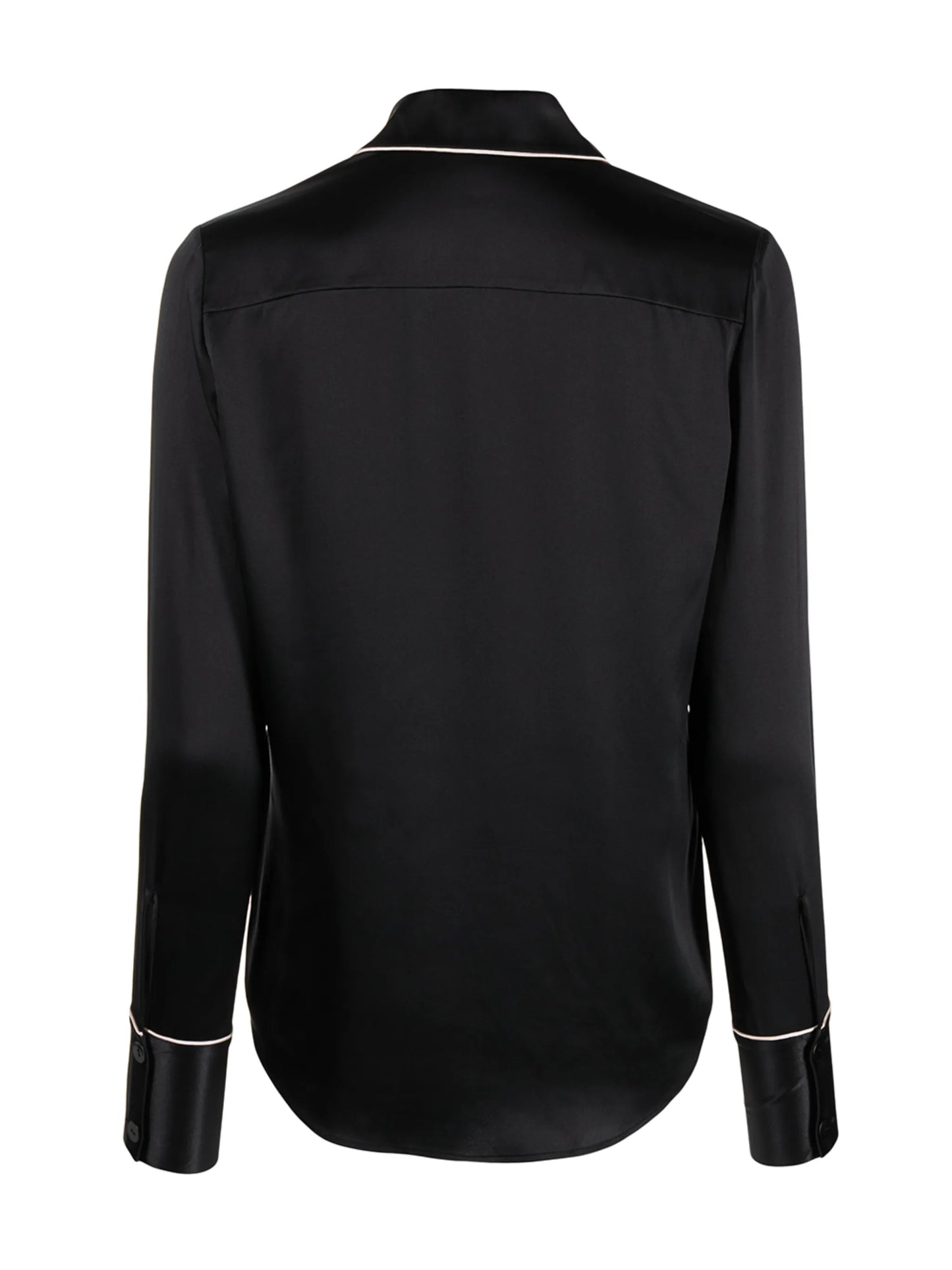 embroidered-logo pajama shirt