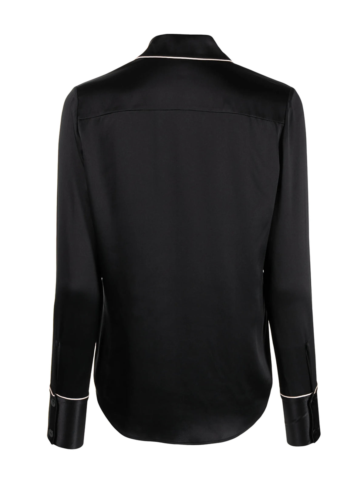 embroidered-logo pajama shirt