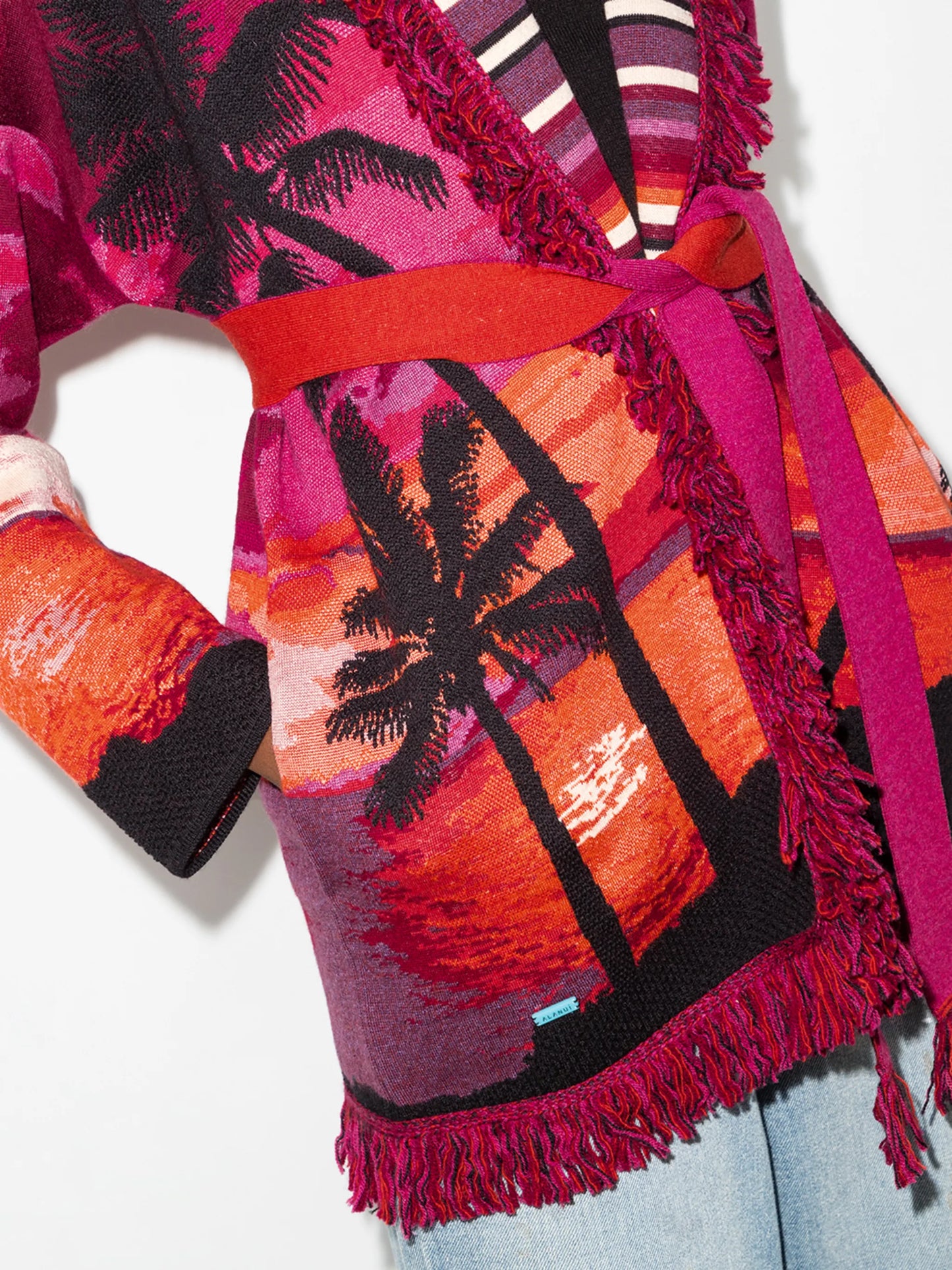 Sunset on the Sea Icon belted cardigan