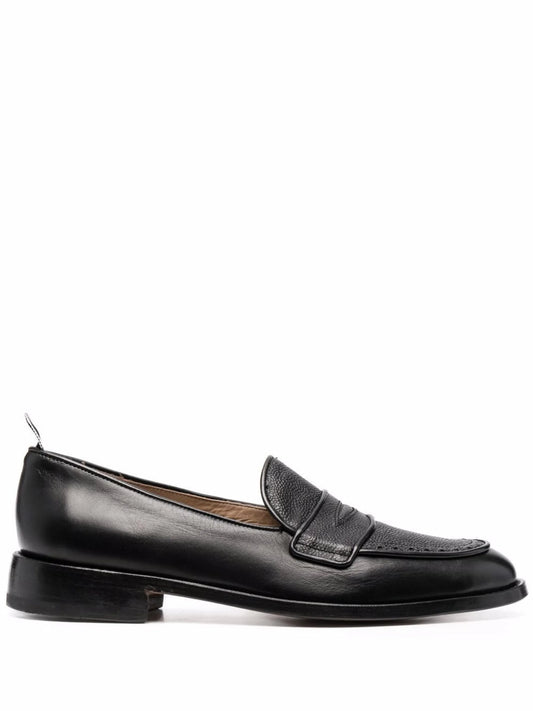 vitello calf leather sole Varsity penny loafers