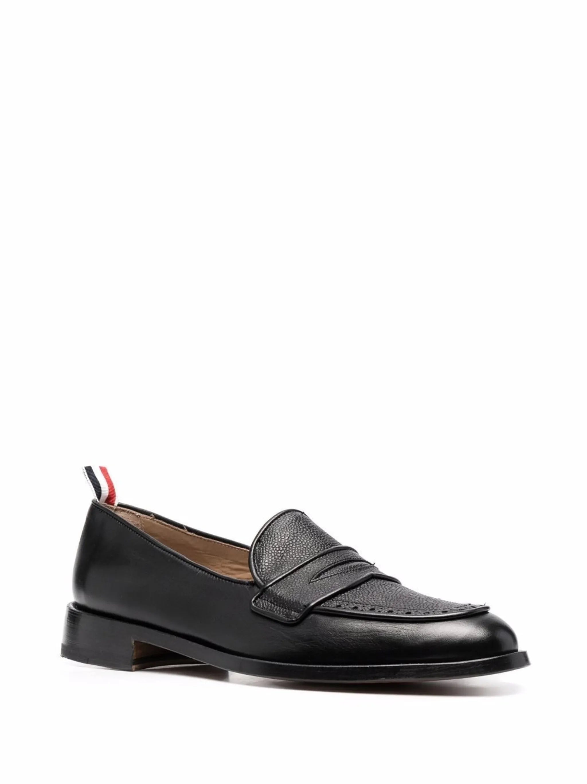vitello calf leather sole Varsity penny loafers