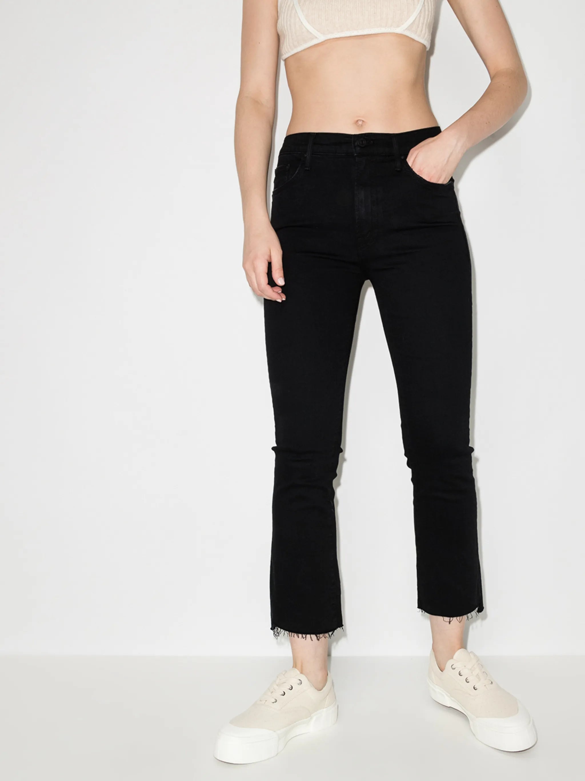 The Insider Crop Step Fray jeans