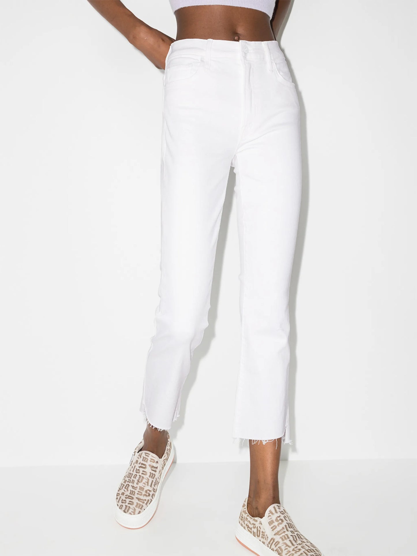 The Insider Crop Step Fray jeans