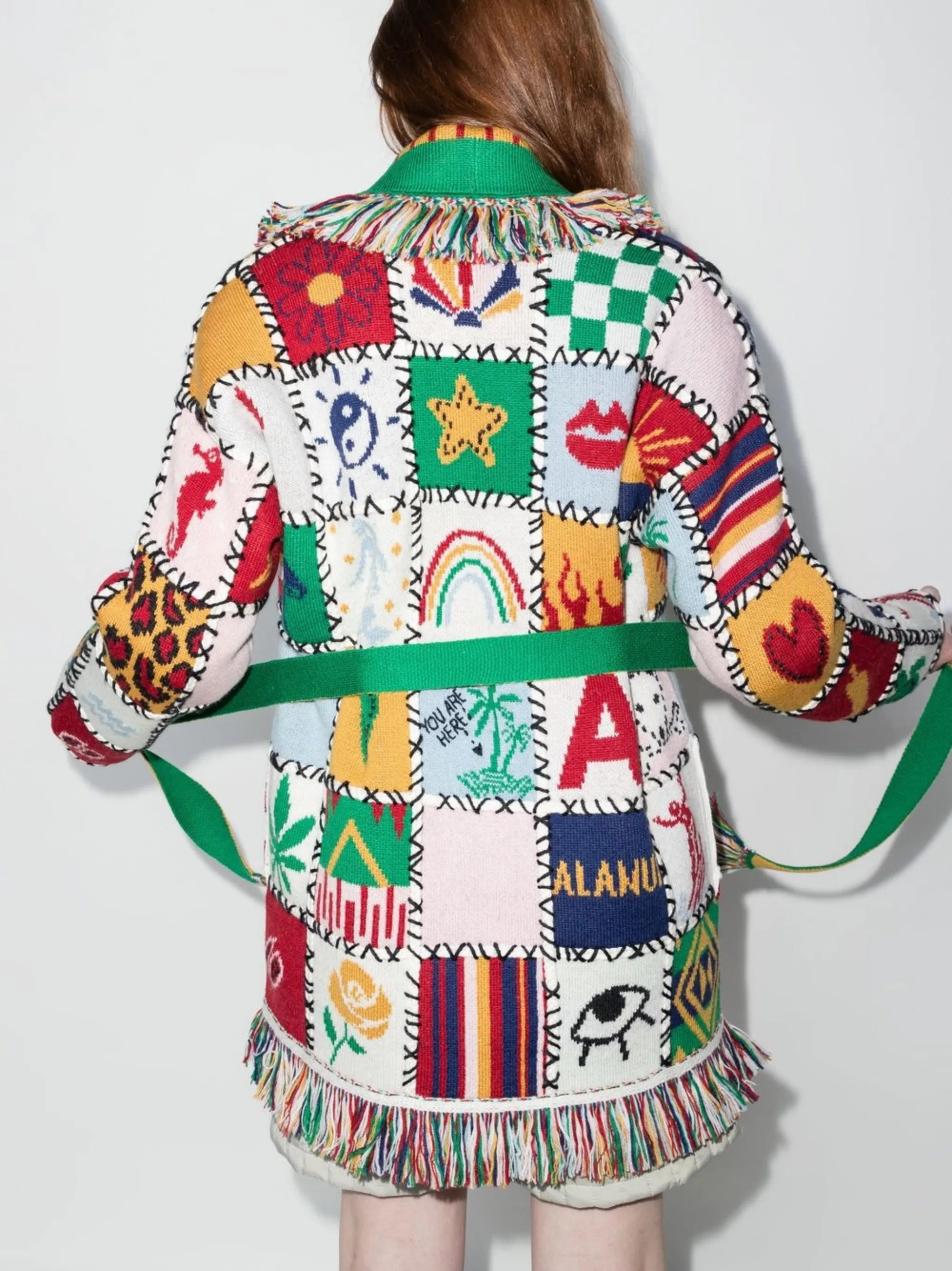 I Feel Good Icon belted cardigan