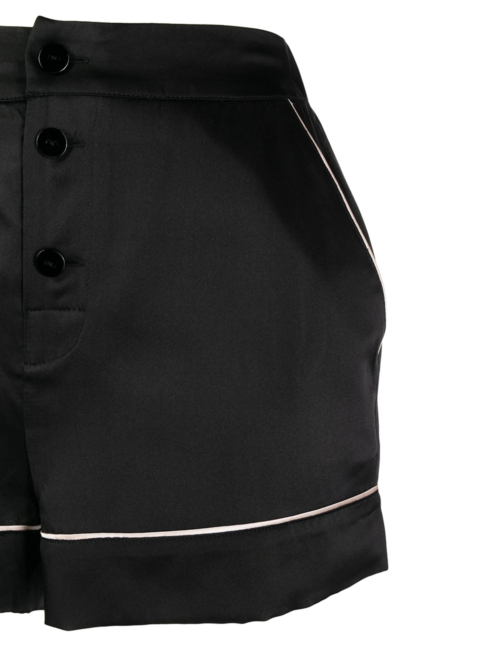 high-waisted pyjama shorts