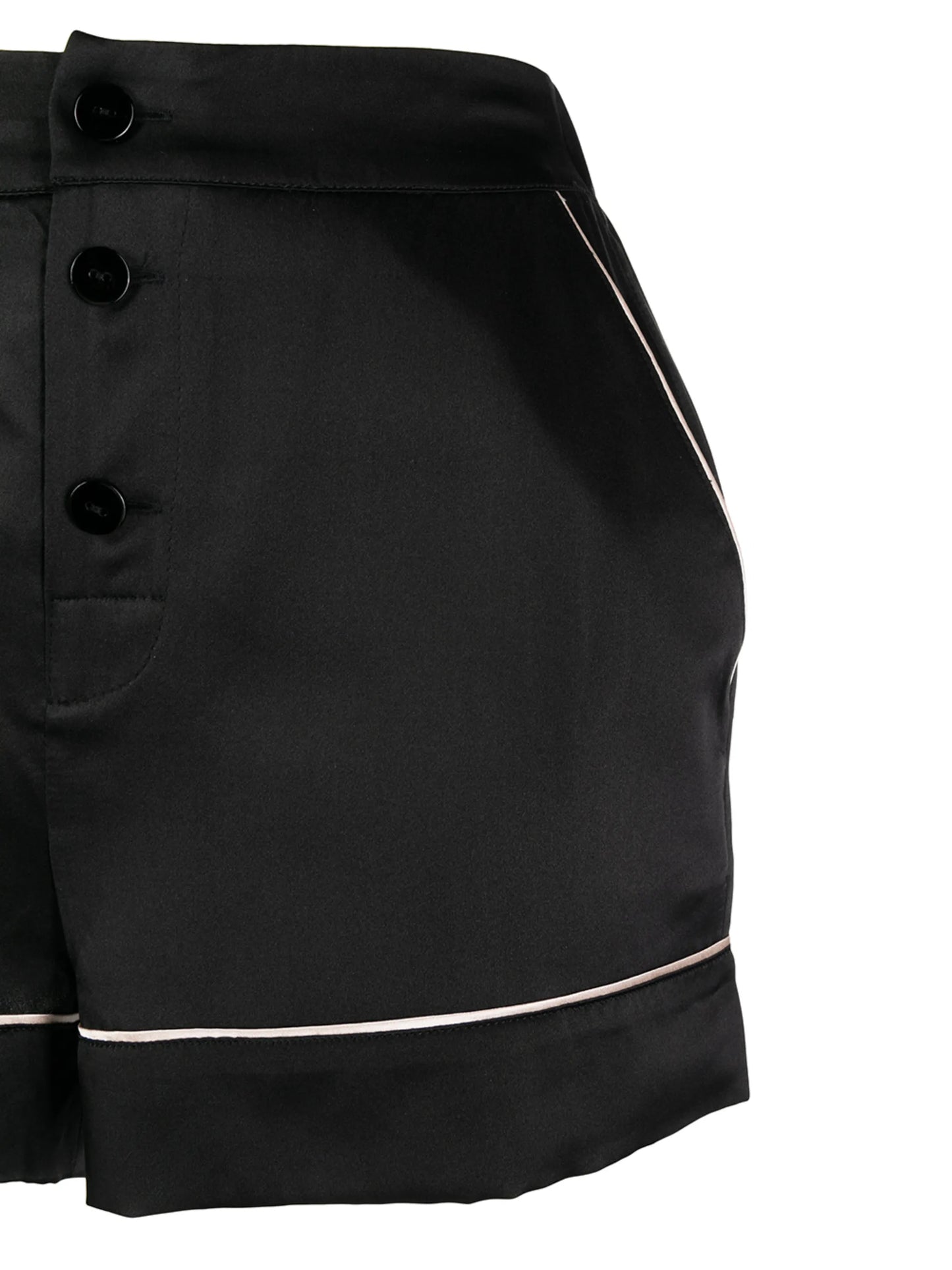 high-waisted pyjama shorts