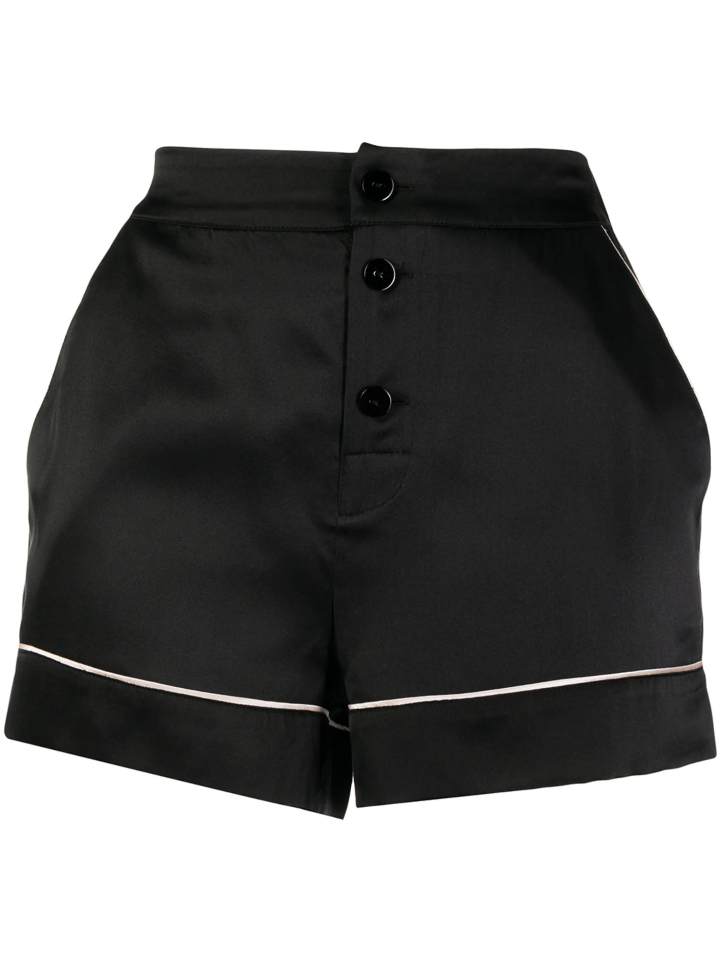 high-waisted pyjama shorts
