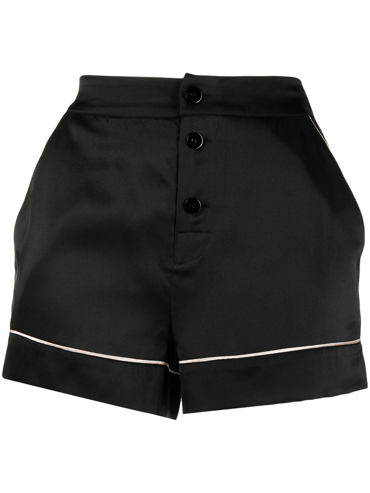 high-waisted pyjama shorts
