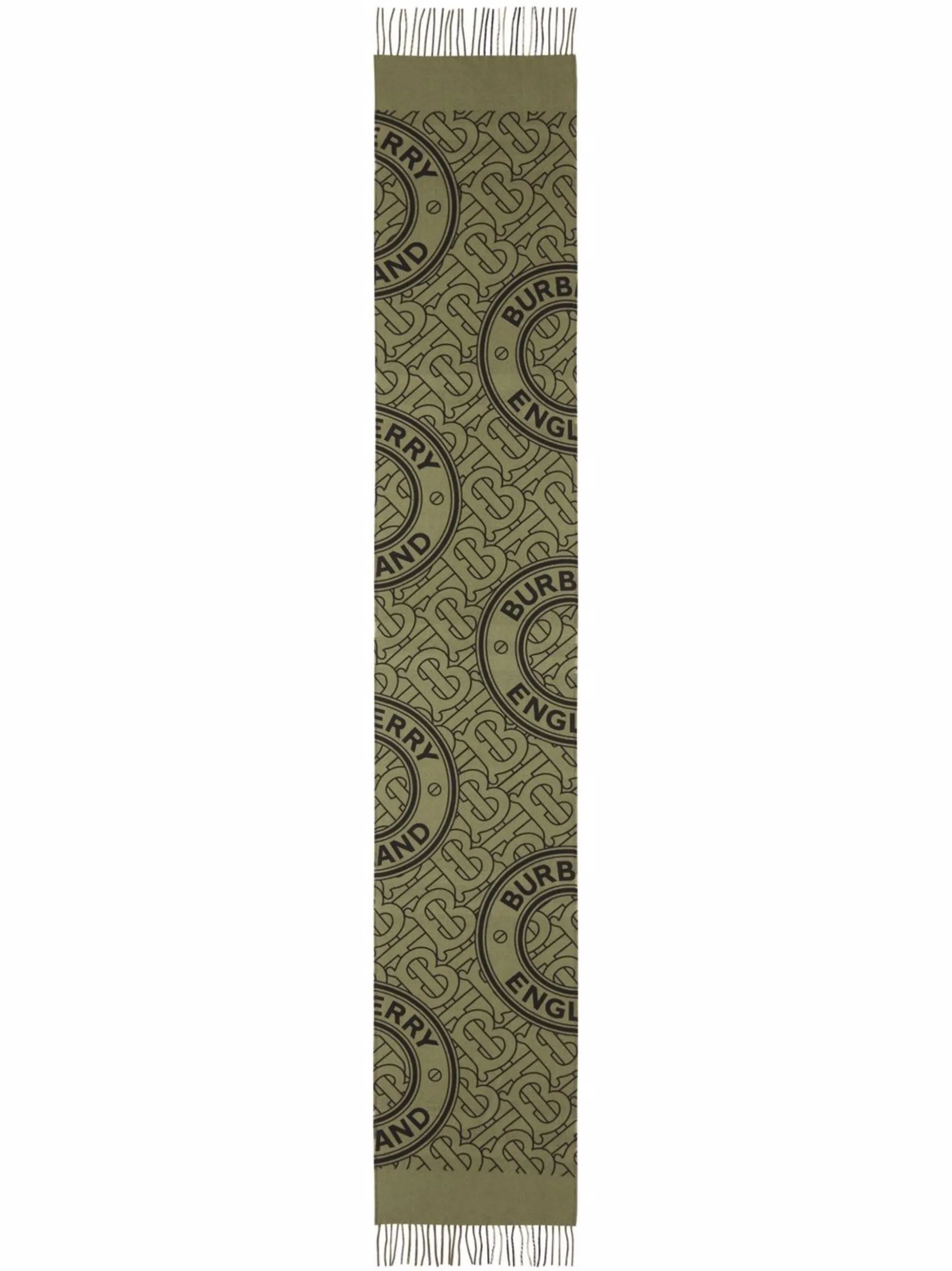 reversible check-monogram scarf