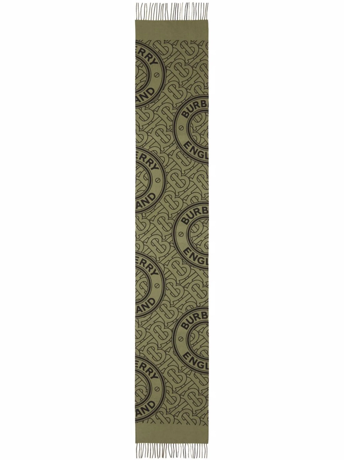reversible check-monogram scarf