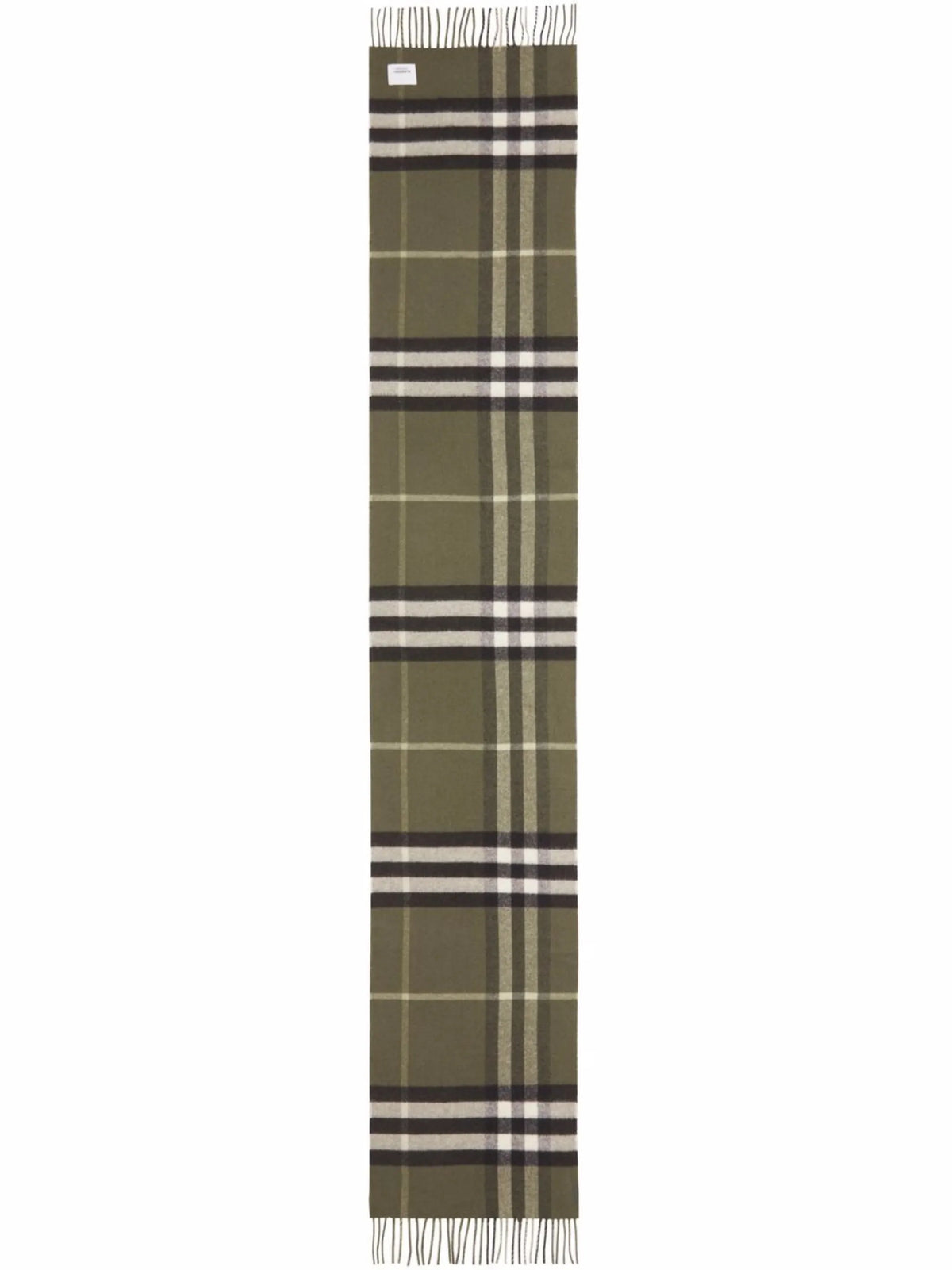 reversible check-monogram scarf