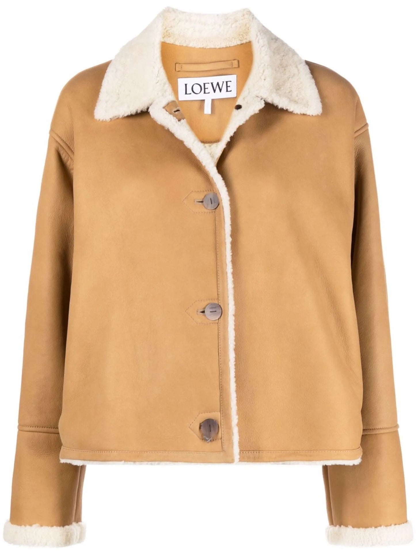 shearling-collar jacket