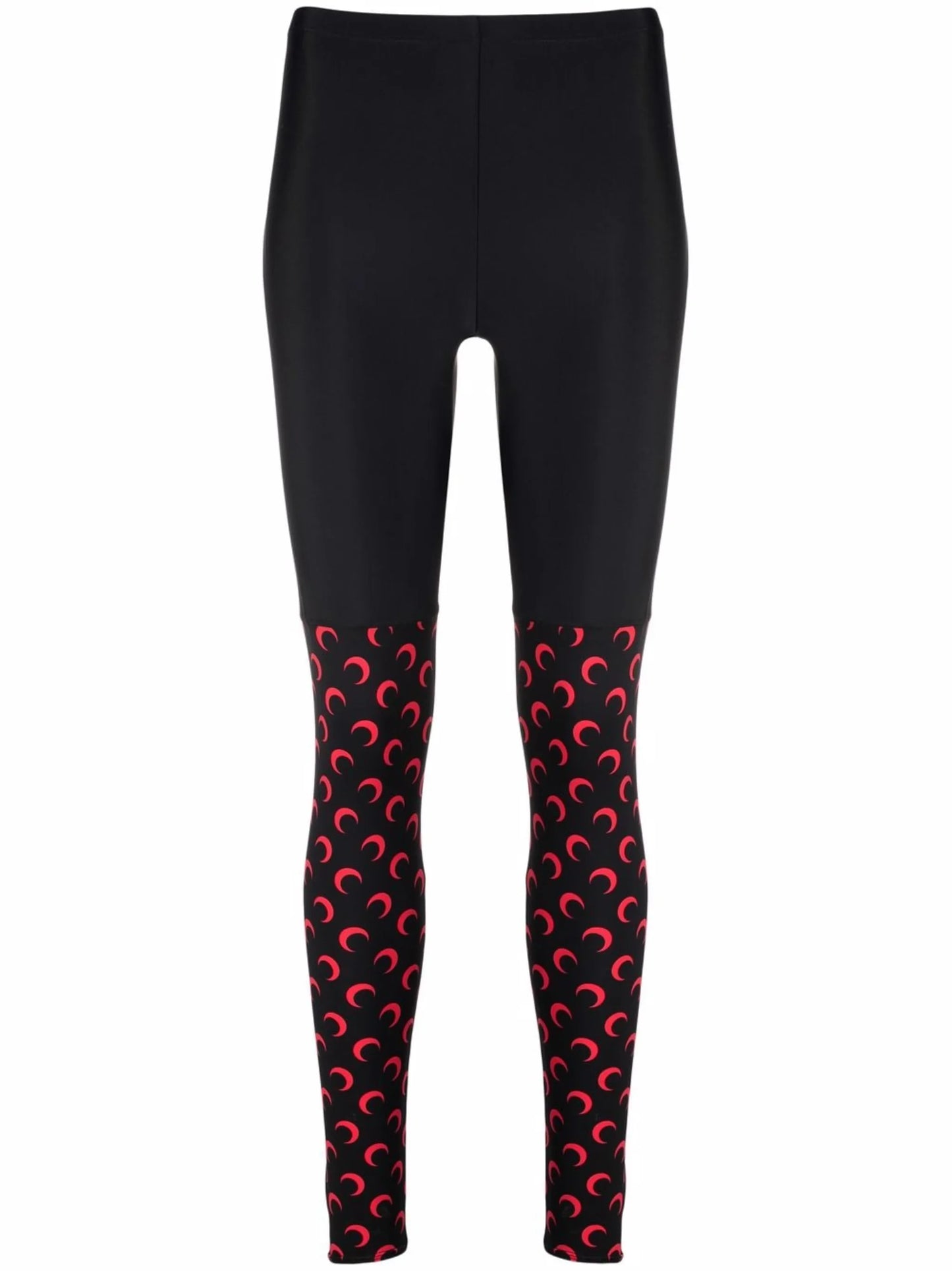 crescent moon-print leggings