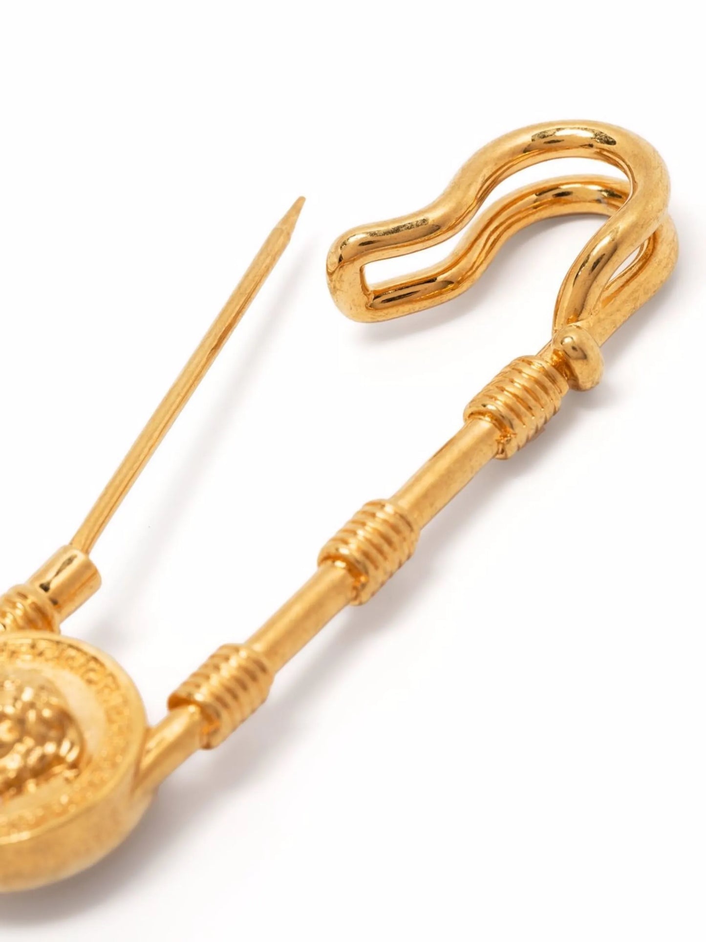 Safety-Pin Medusa brooch