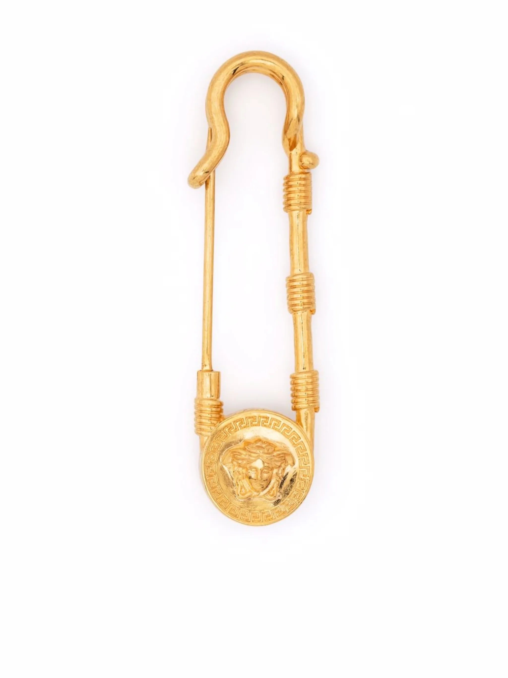 Safety-Pin Medusa brooch