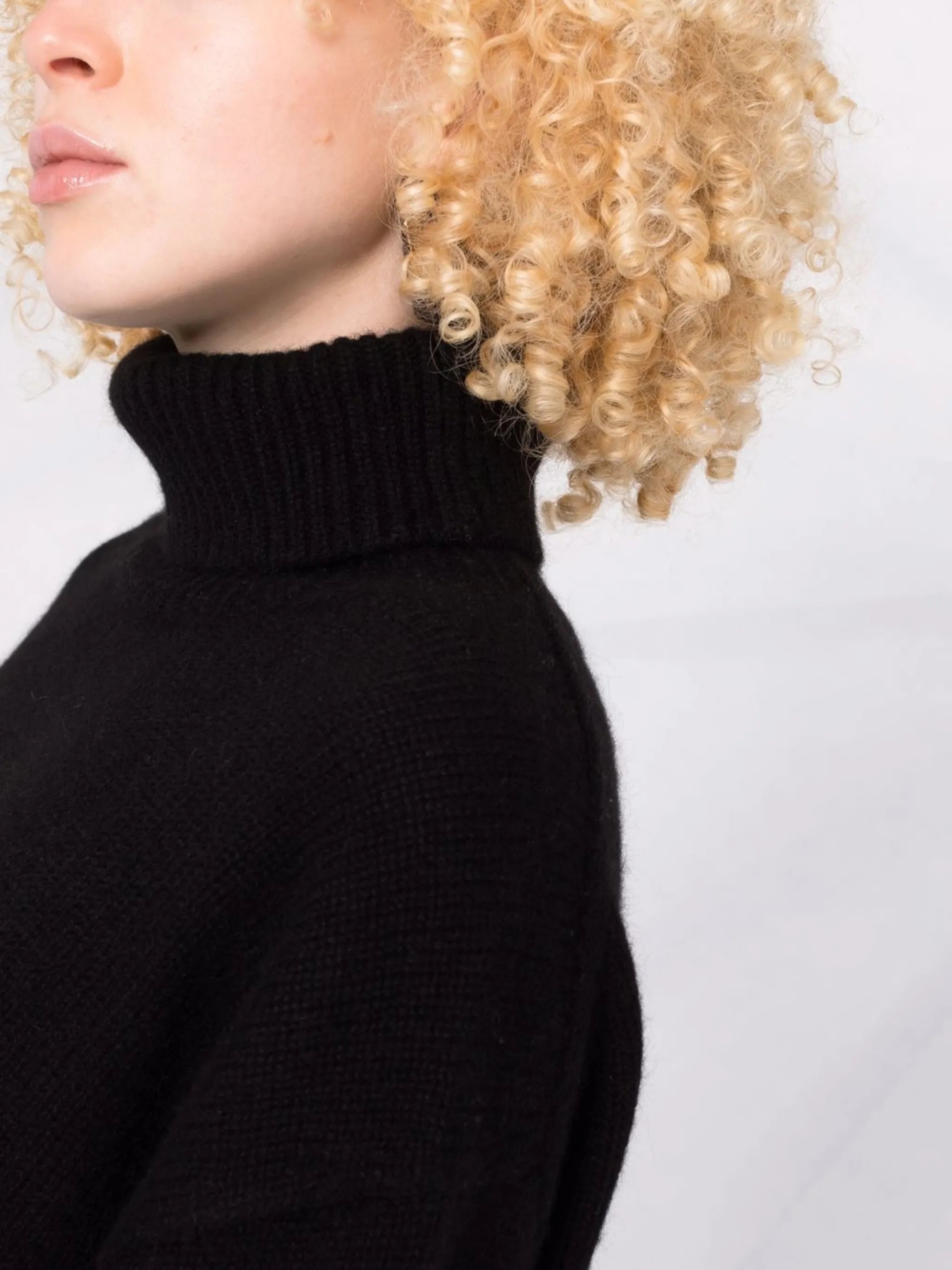 roll-neck cashmere jumper