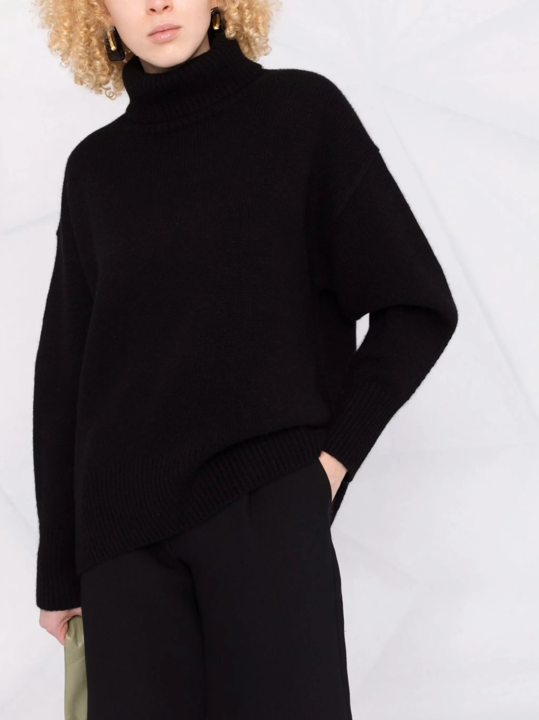 roll-neck cashmere jumper