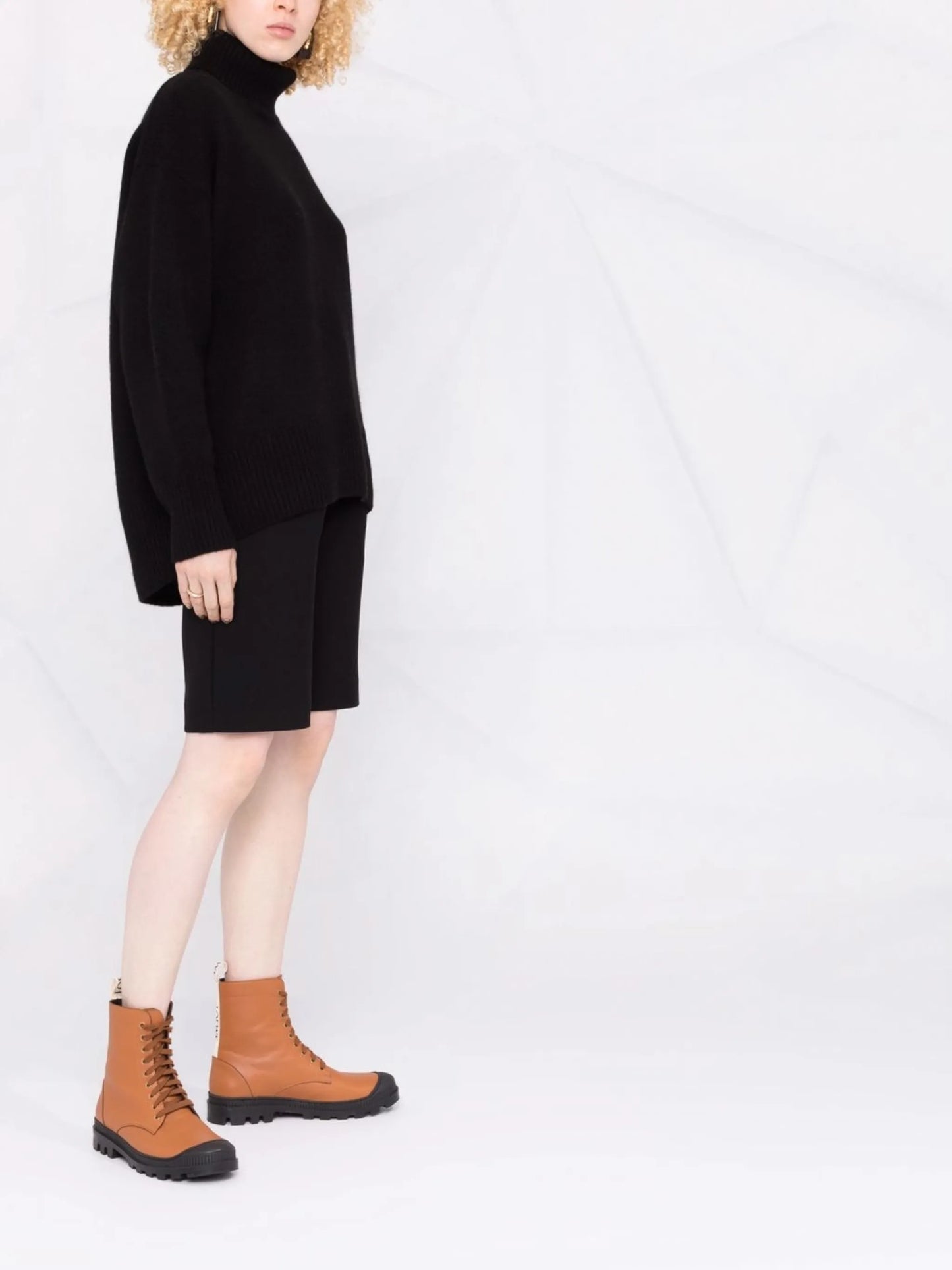 roll-neck cashmere jumper