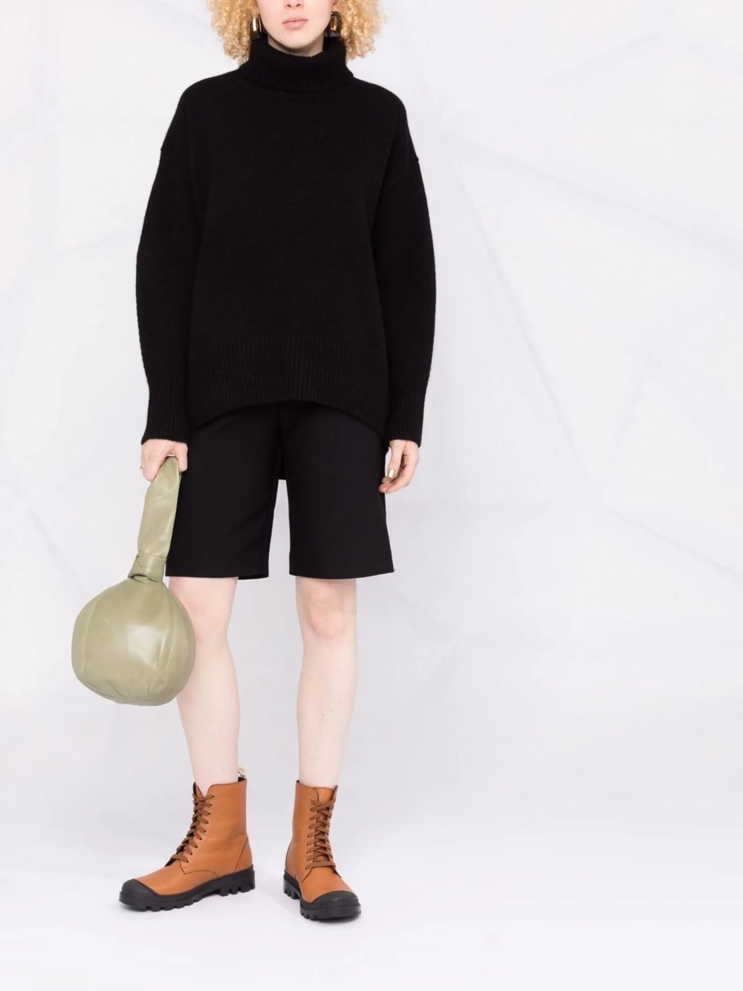 roll-neck cashmere jumper