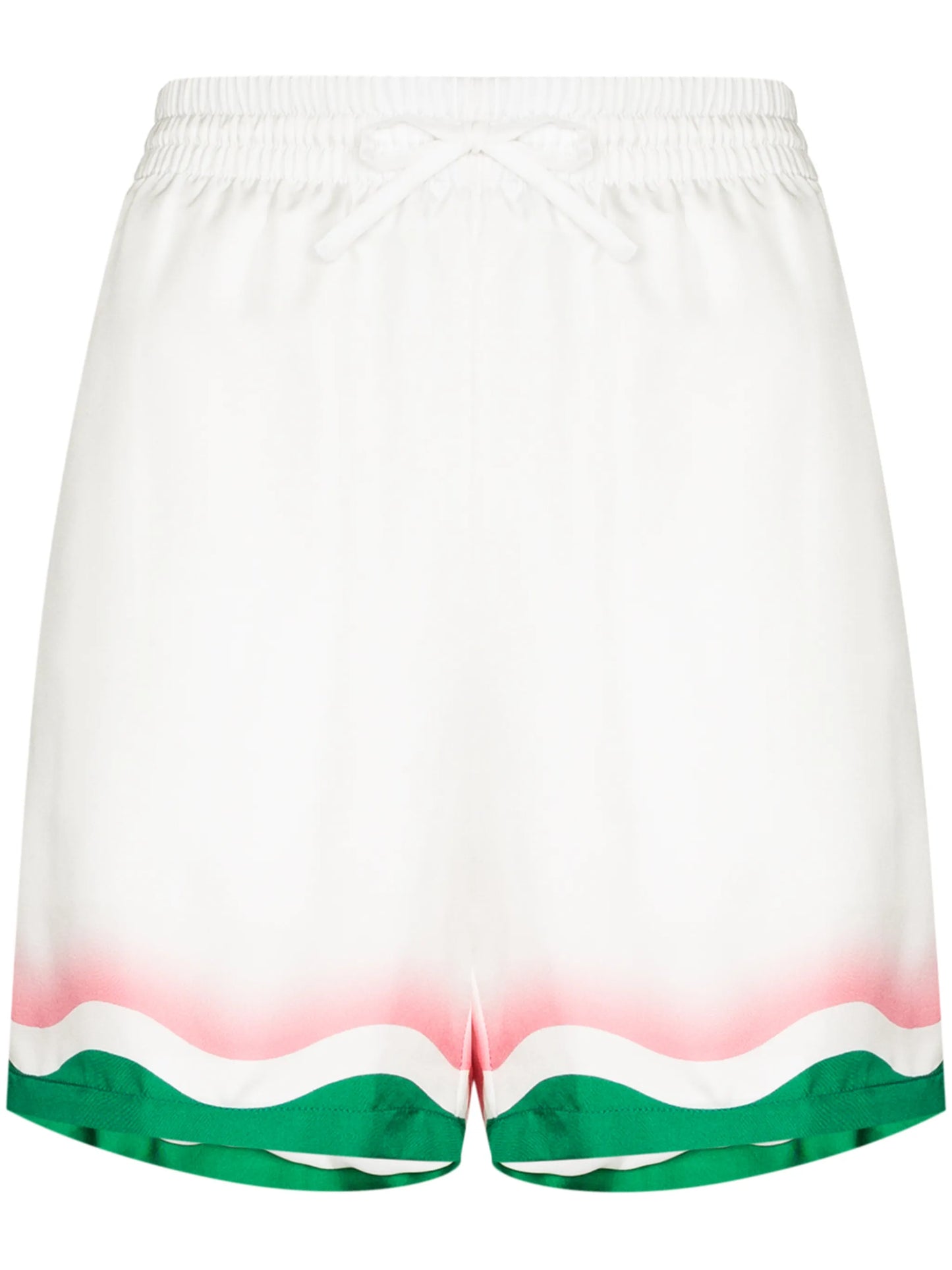 Le Jeu de Ping Pong wave-print shorts