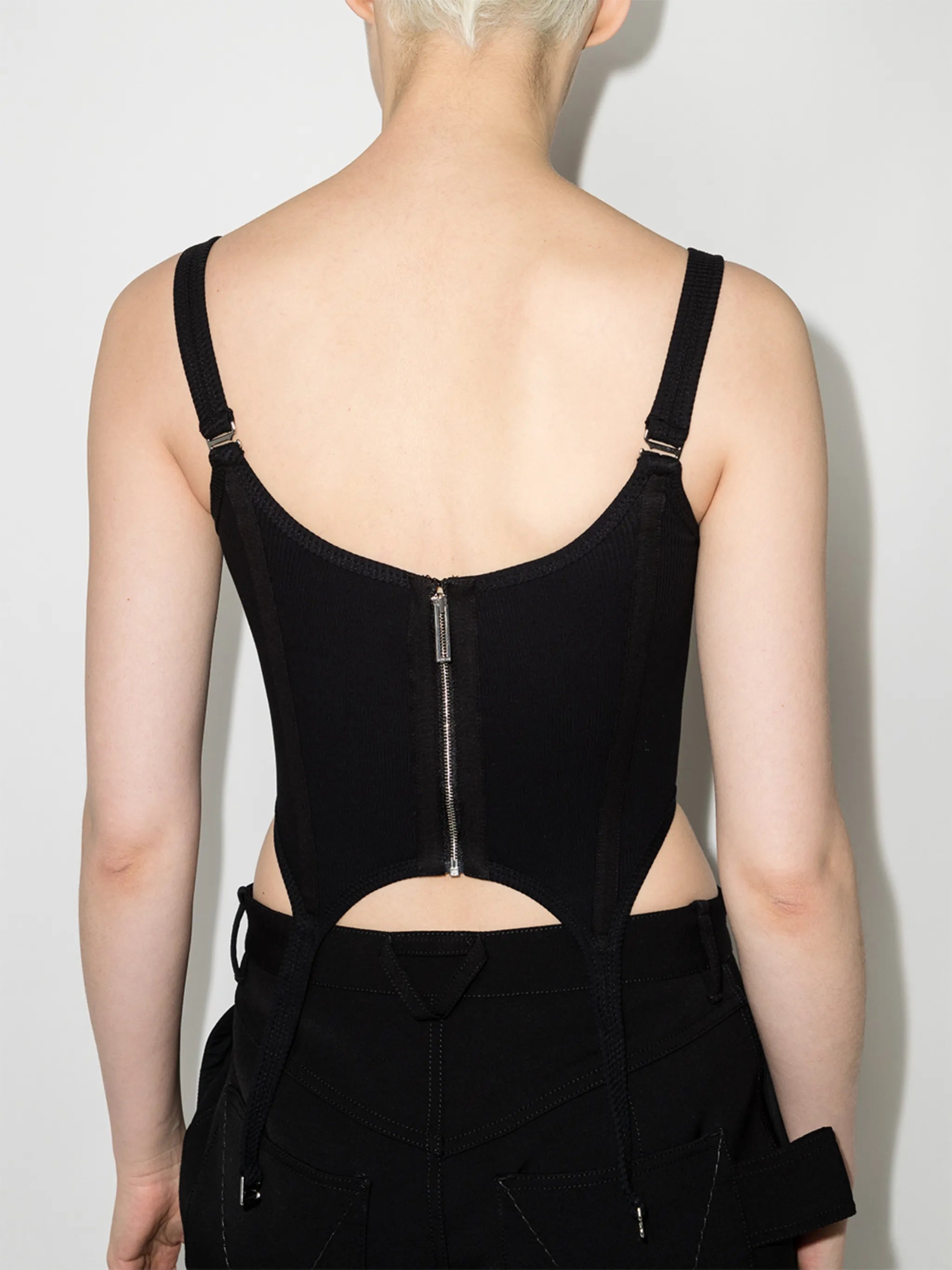 Garter stretch-organic cotton corset