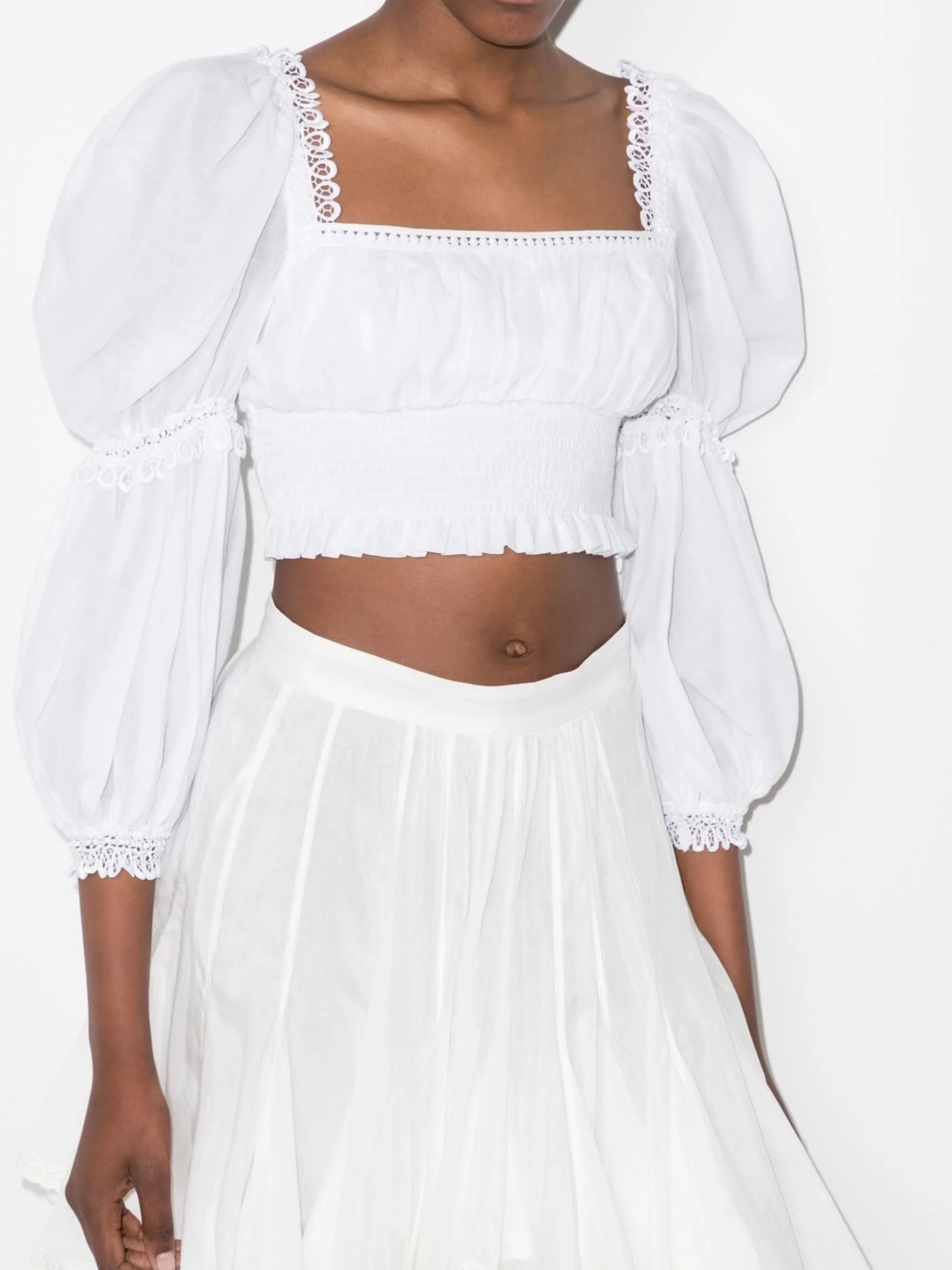 Daphne puff-sleeved blouse