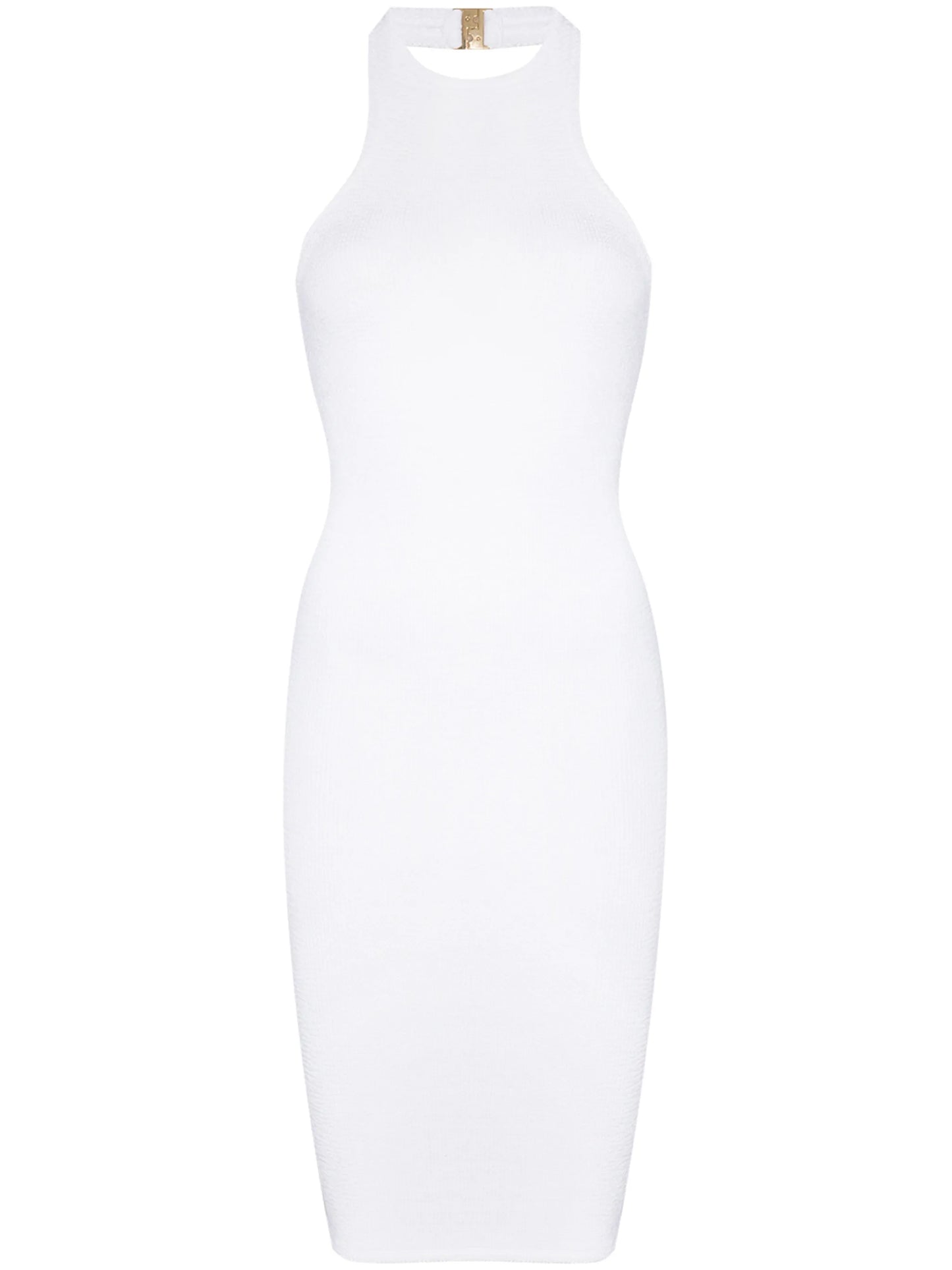 Polly seersucker halterneck mini dress
