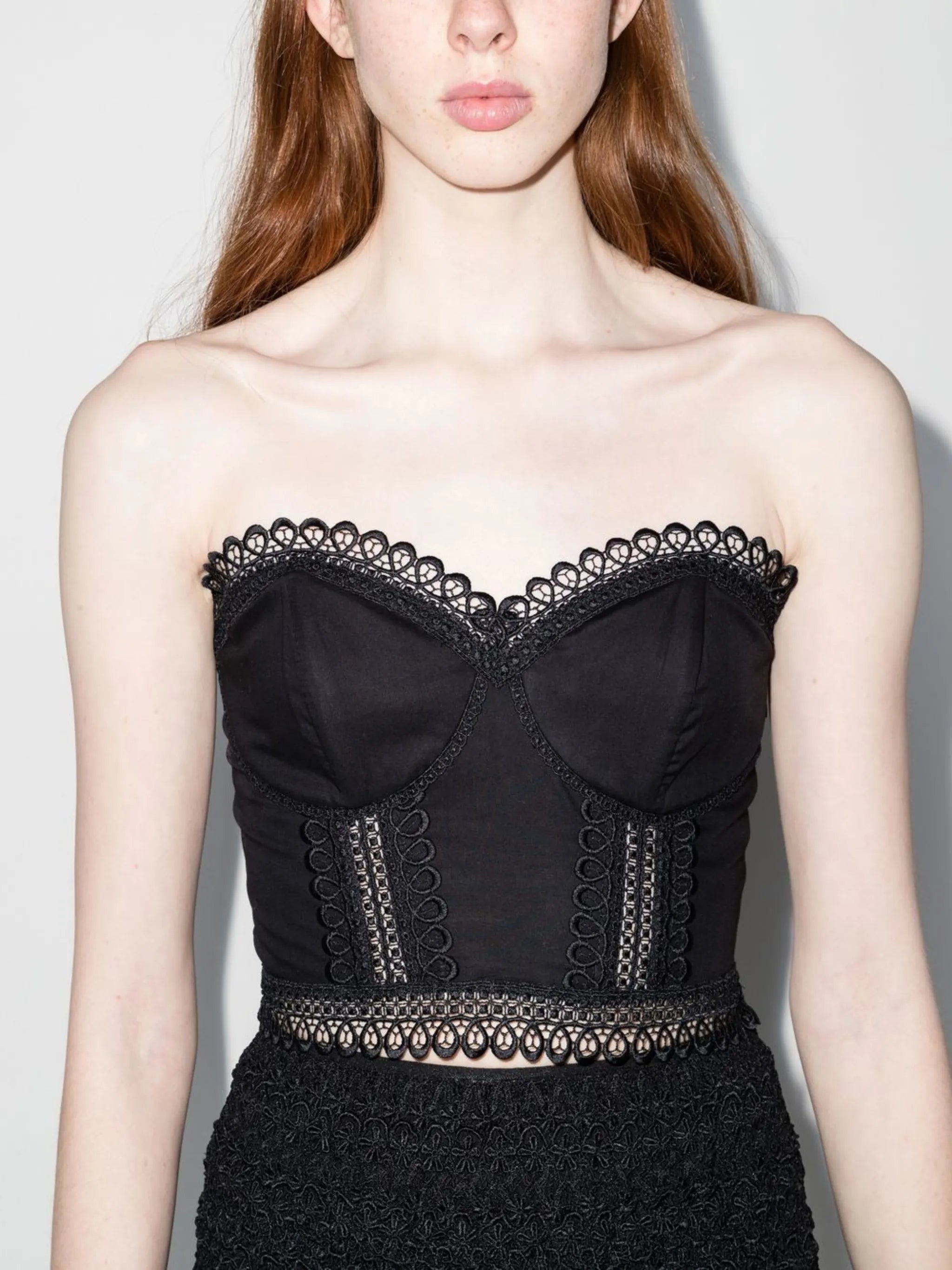 Lys strapless bustier top