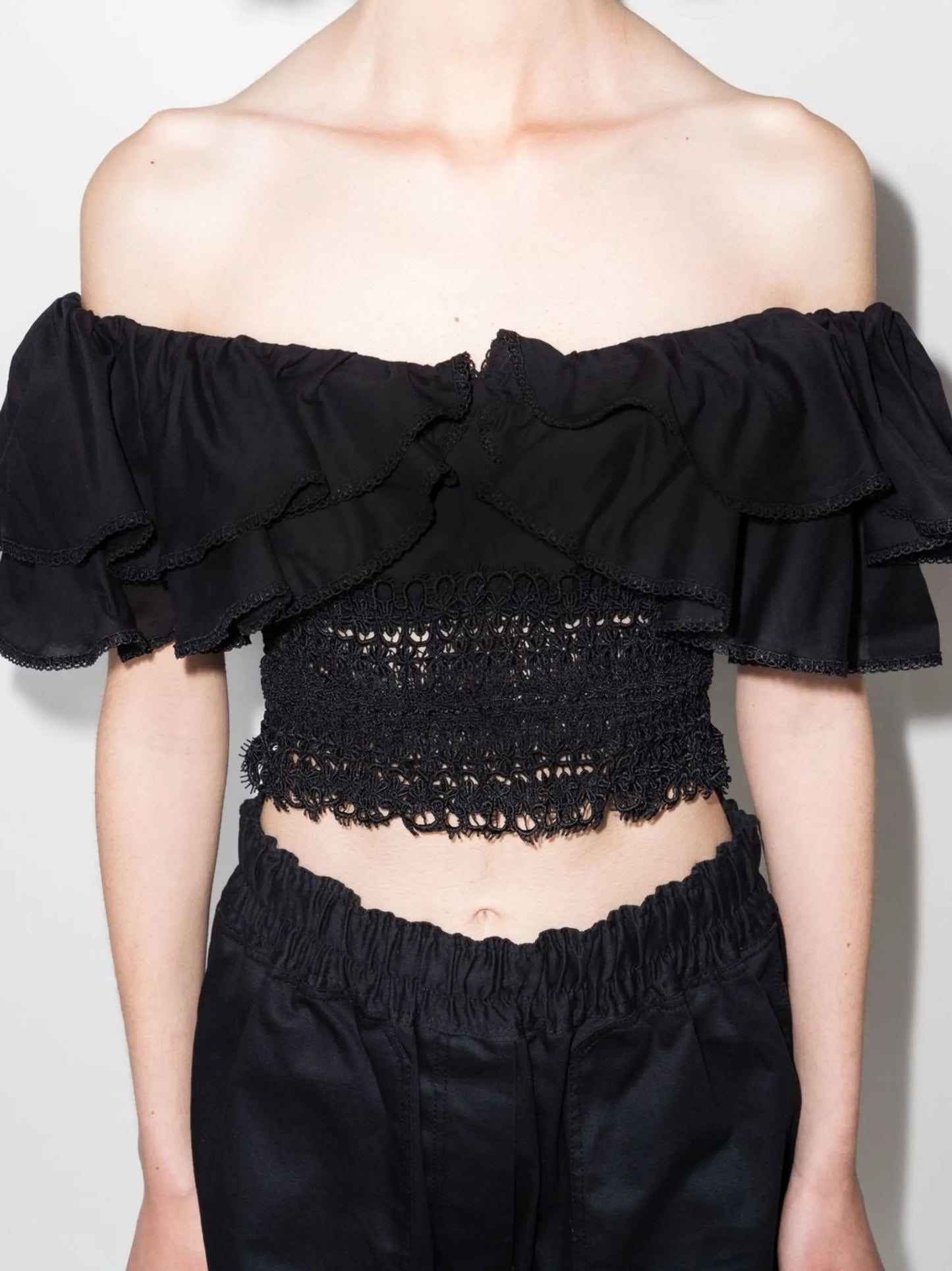 Hanna off-shoulder ruffled top
