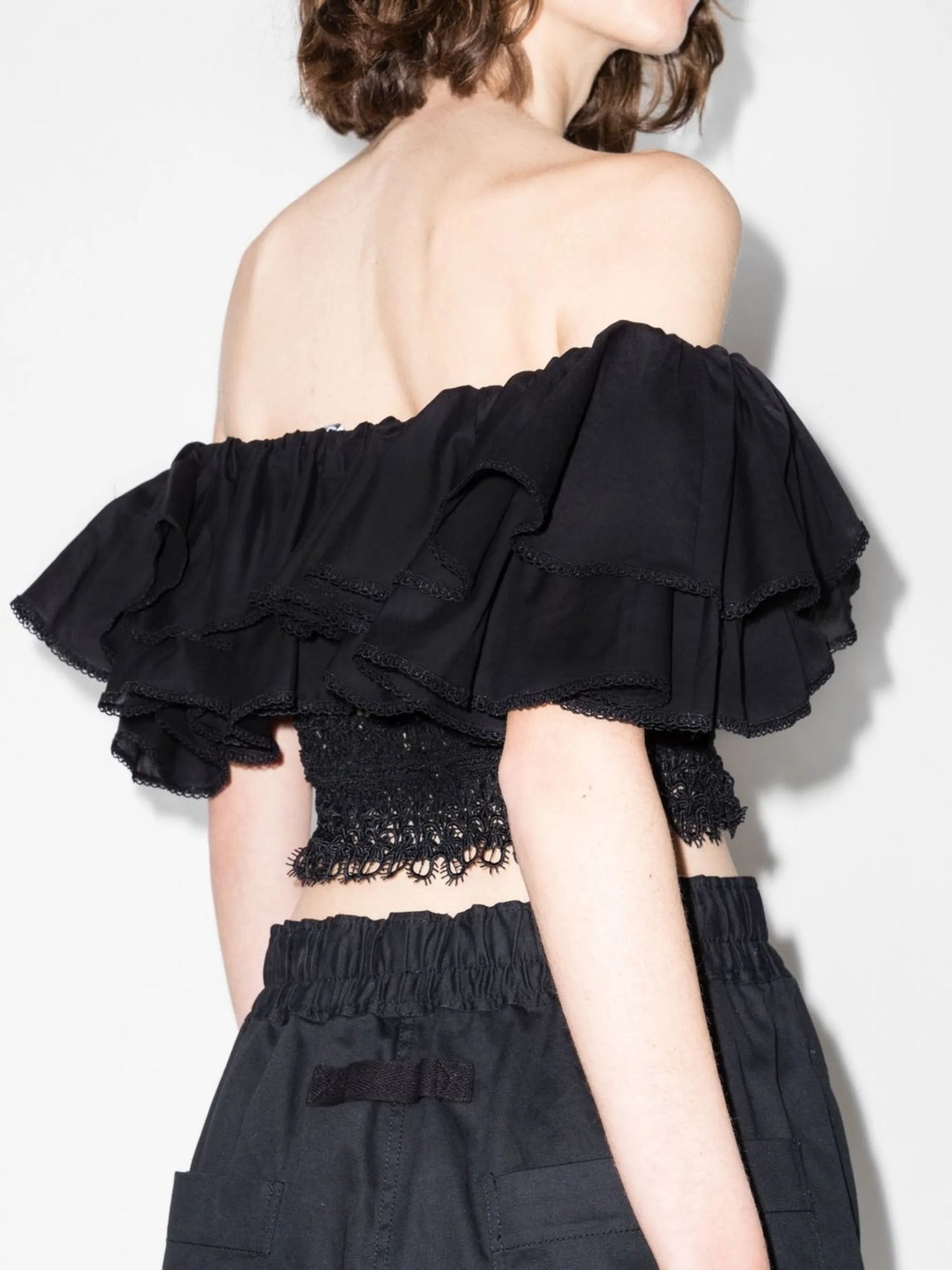 Hanna off-shoulder ruffled top