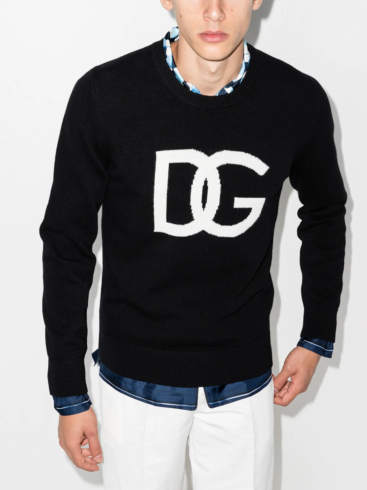 DG logo crew-neck jumper