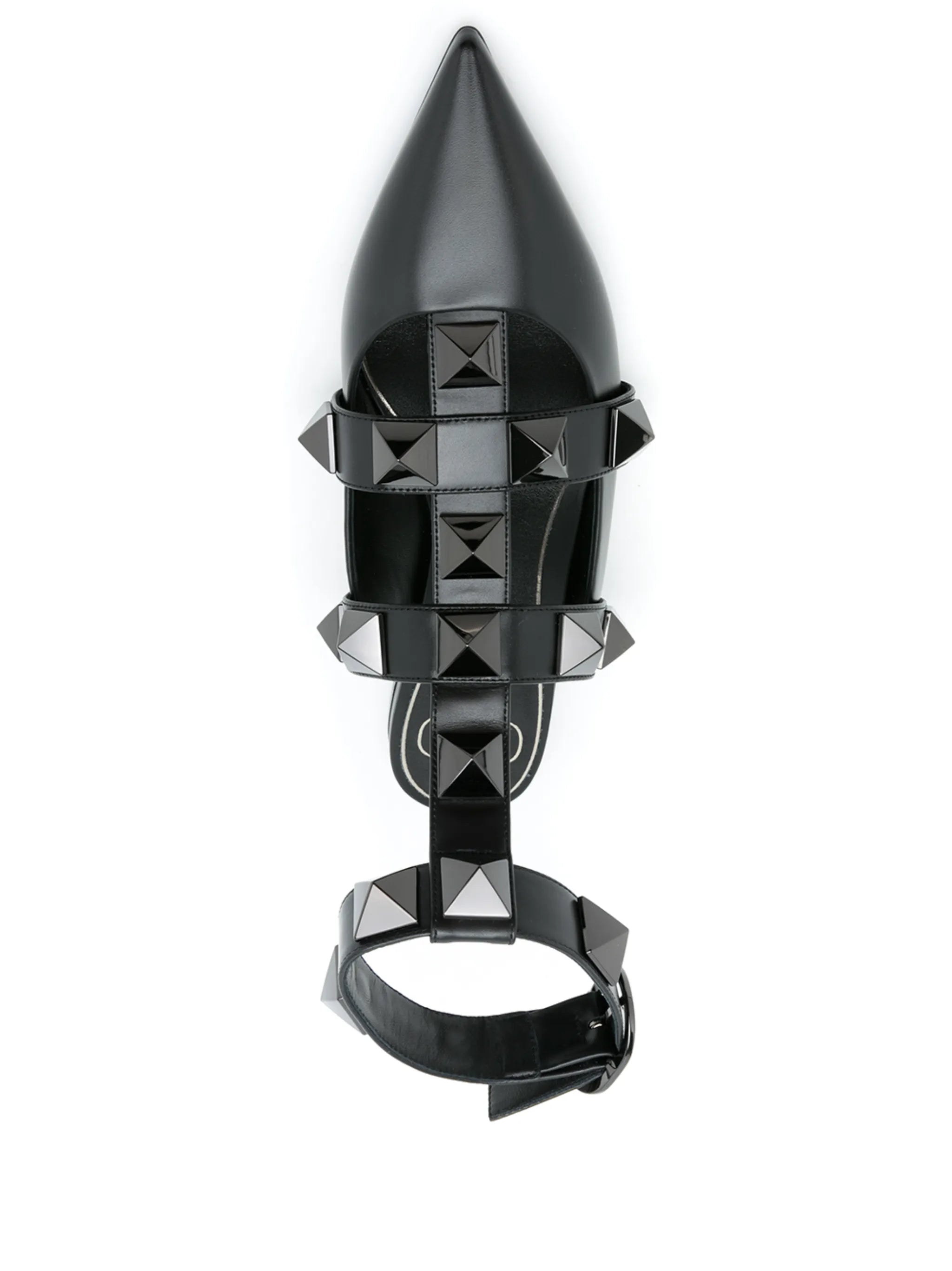 Roman Stud flat pumps