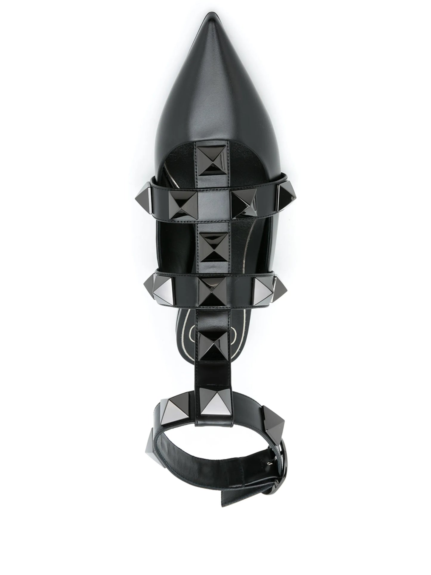 Roman Stud flat pumps