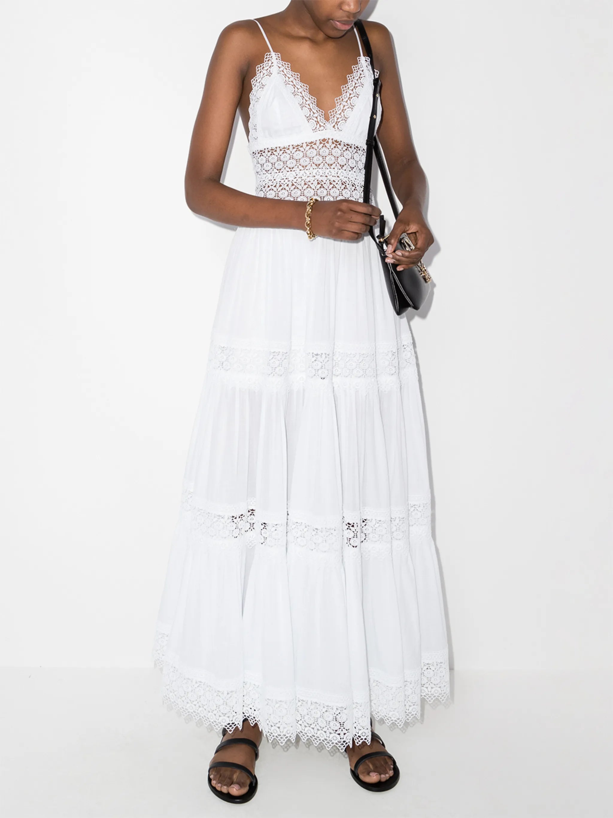 Cindy guipure-lace maxi dress