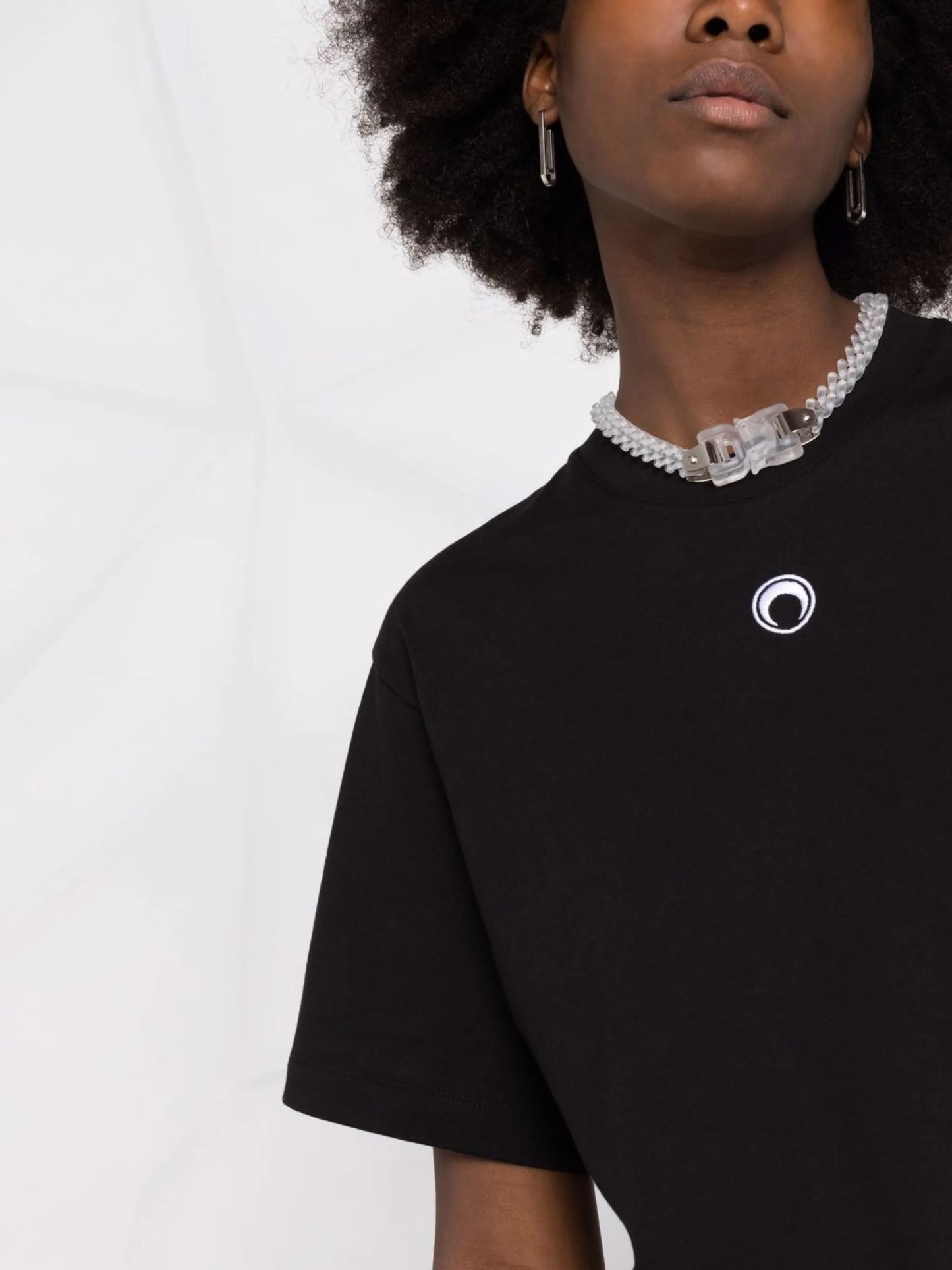 embroidered-motif short-sleeve T-shirt