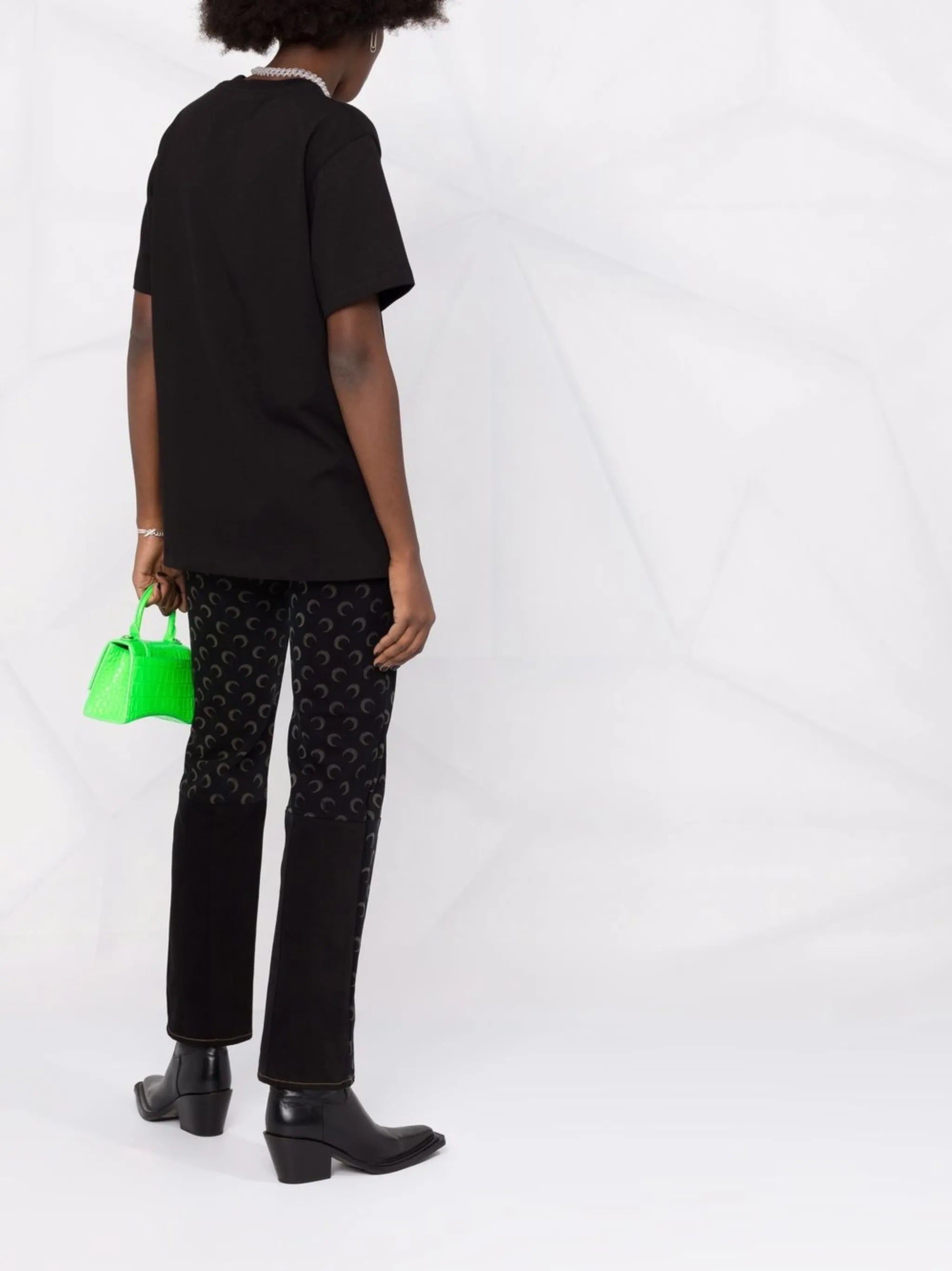embroidered-motif short-sleeve T-shirt
