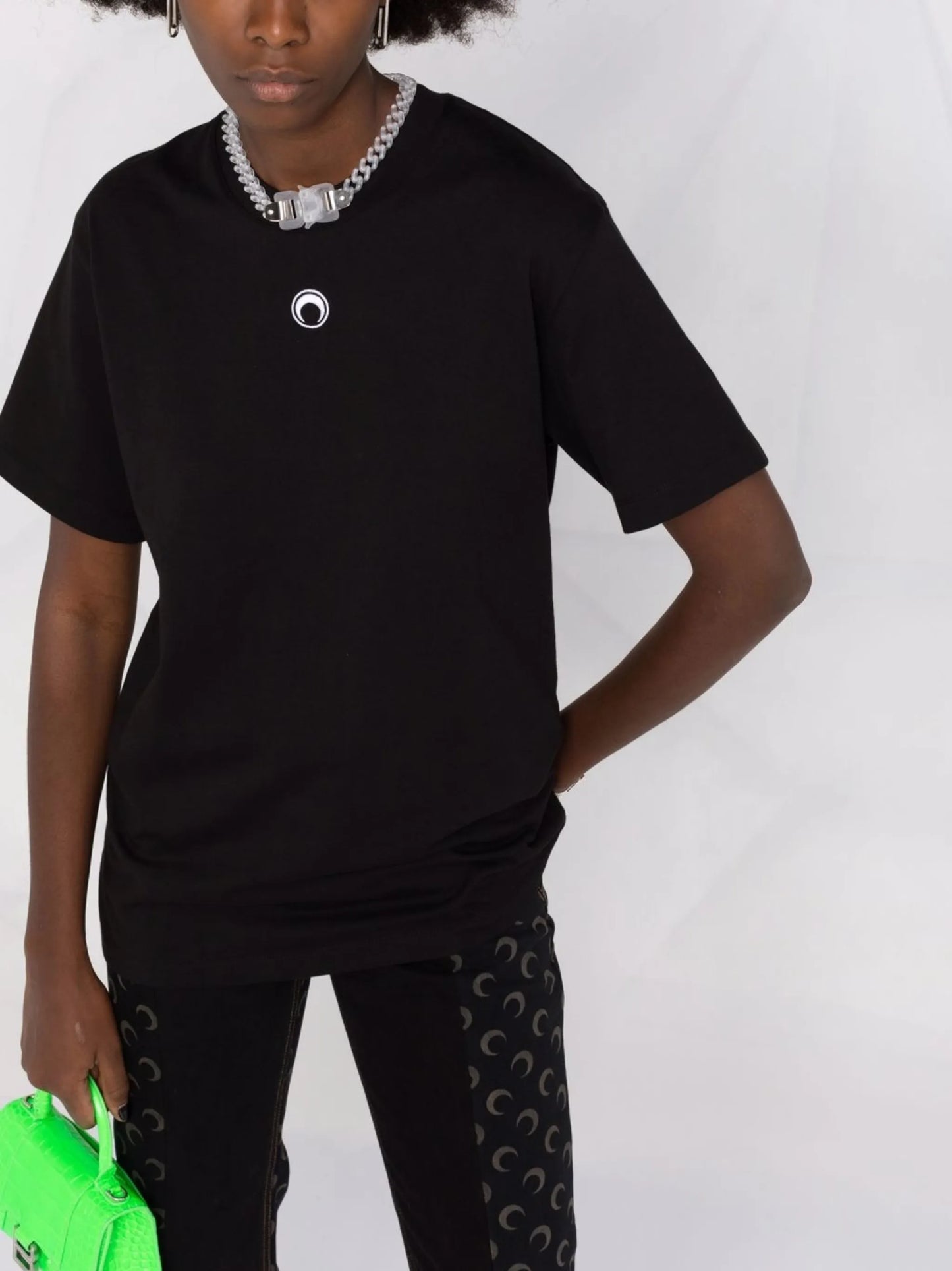 embroidered-motif short-sleeve T-shirt
