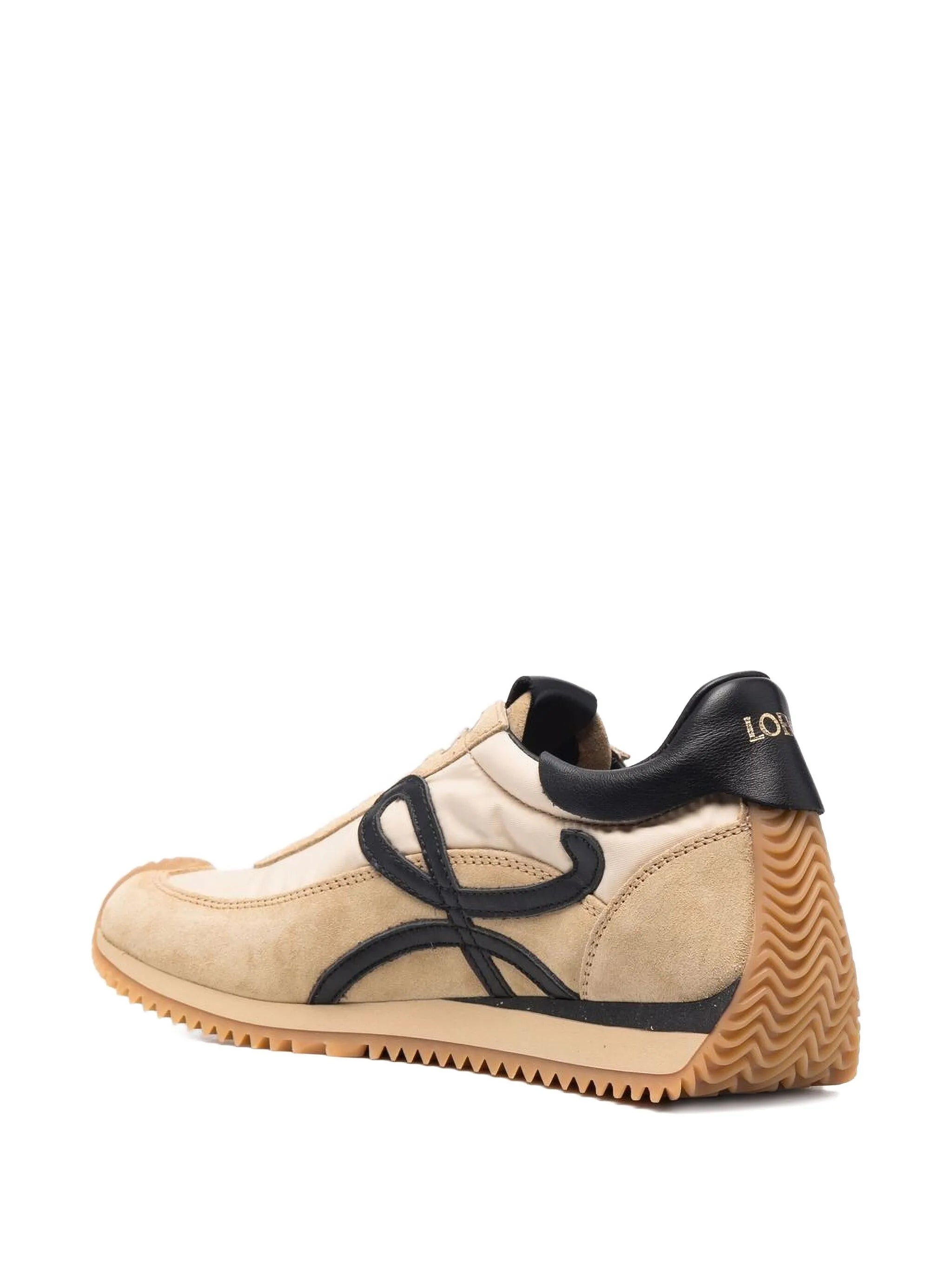 multi-panel lace-up sneakers